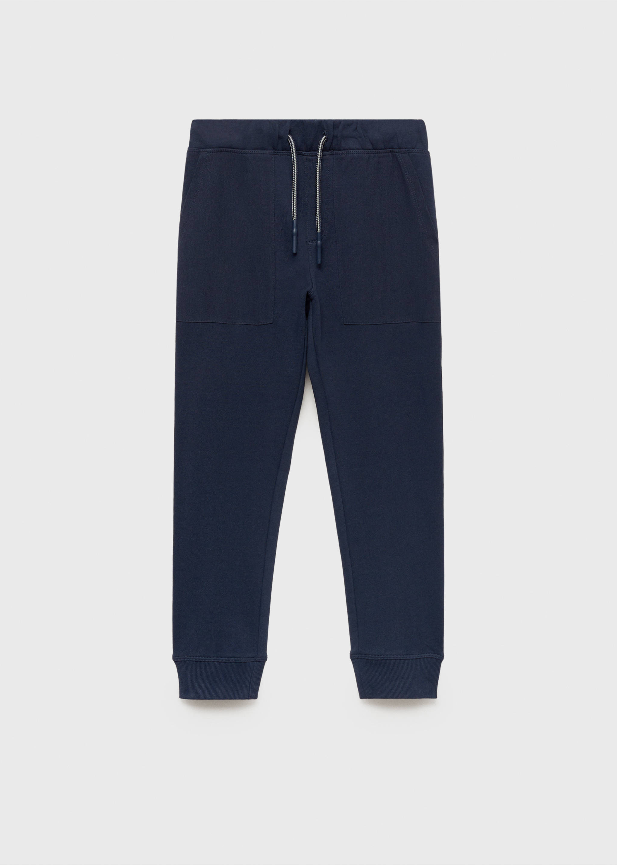 Jogger-Hose aus Baumwolle - Artikel ohne Model, Dunkles Marineblau. Ref: 87025138-00.