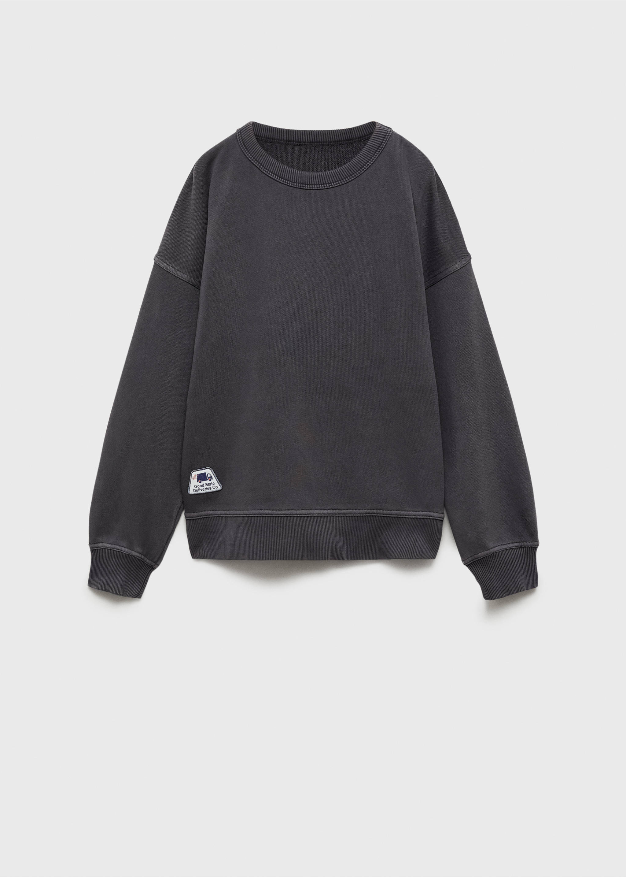 Printed cotton sweatshirt - Article without model, Grey. Ref: 87025139-00.