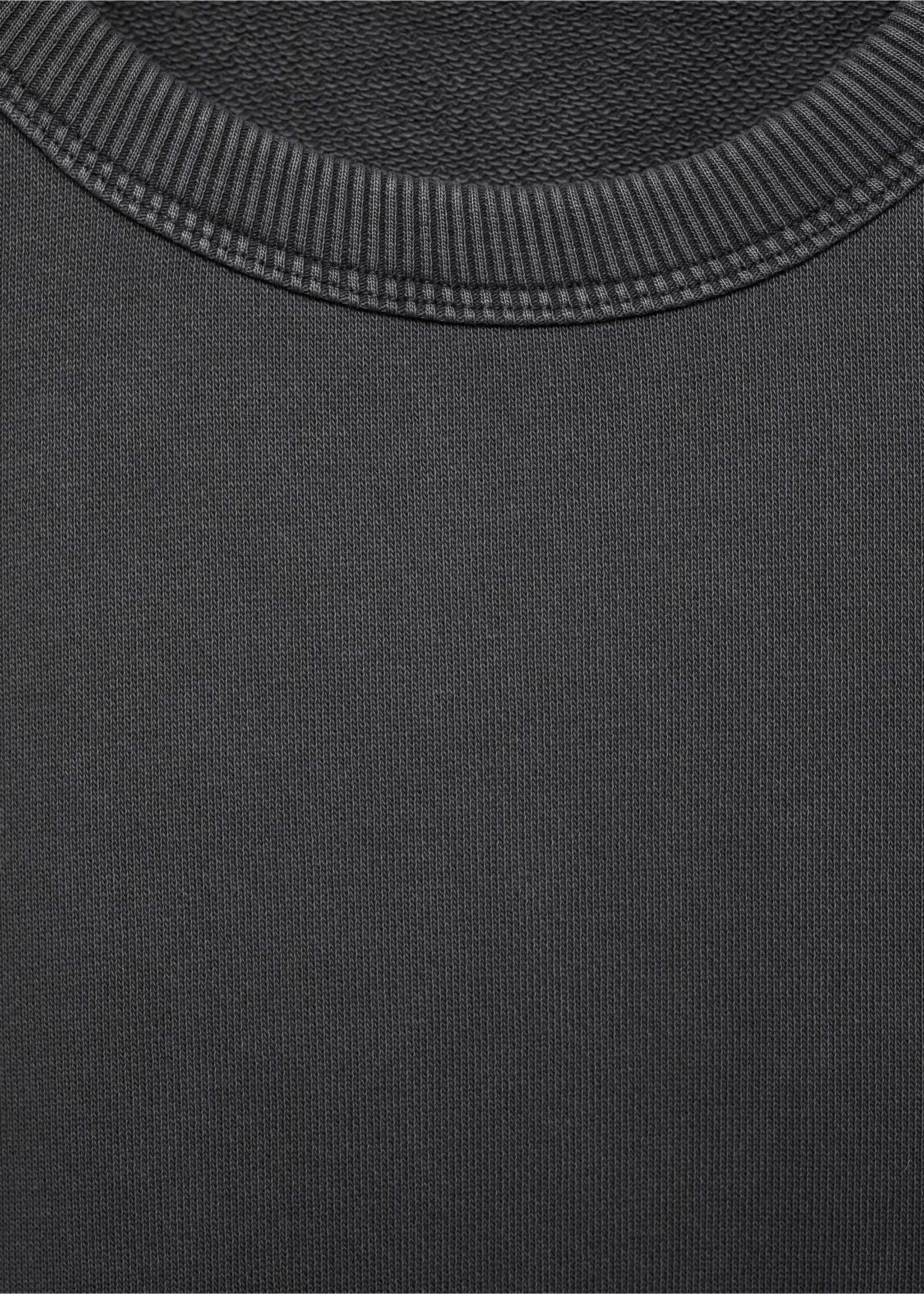 Printed cotton sweatshirt - Details of the article 8, Grey. Ref: 87025139-00.