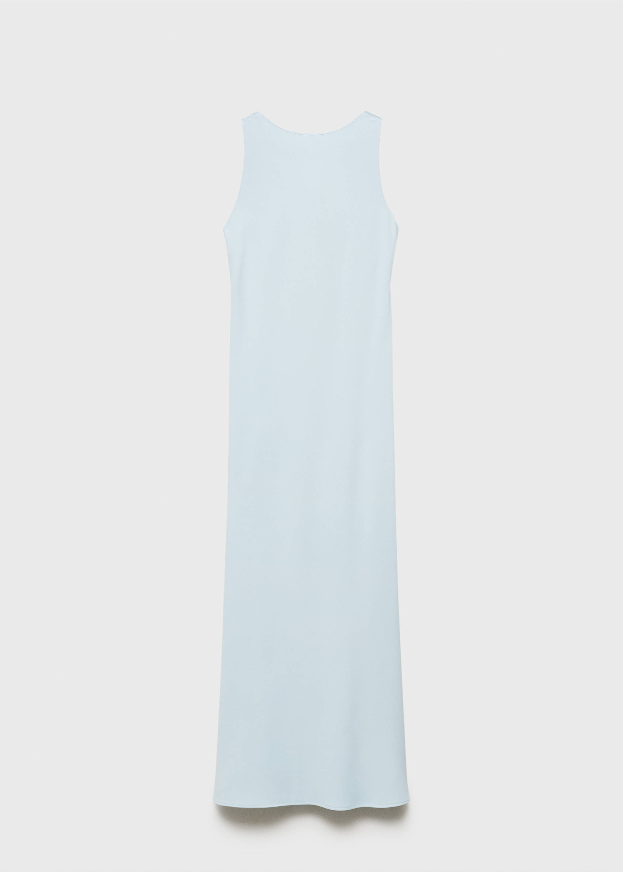 Vestit setinat esquena drapejada - Article sense model, Blau cel. Ref: 87025727-00.