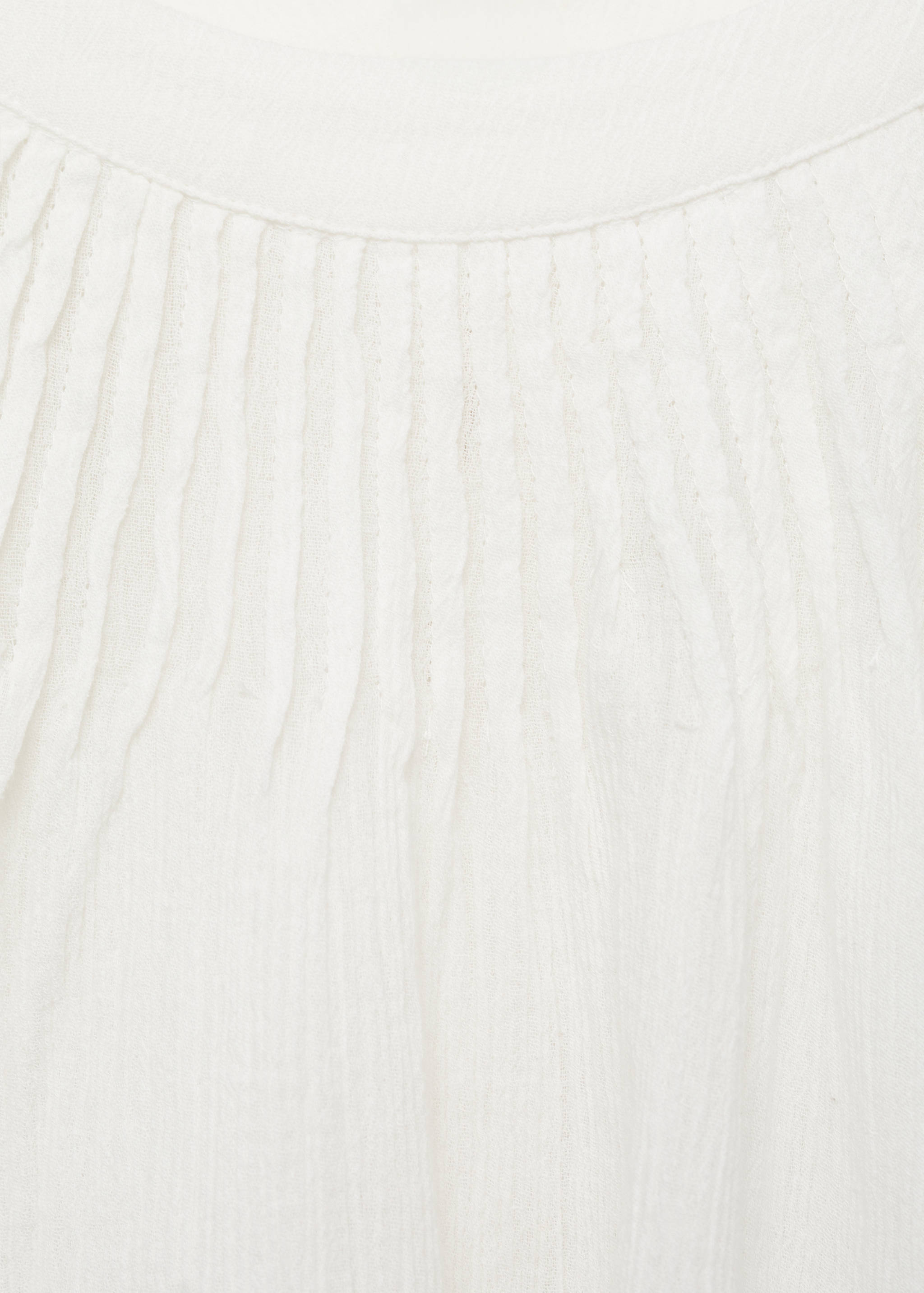 Pleated cotton blouse - Details of the article 8