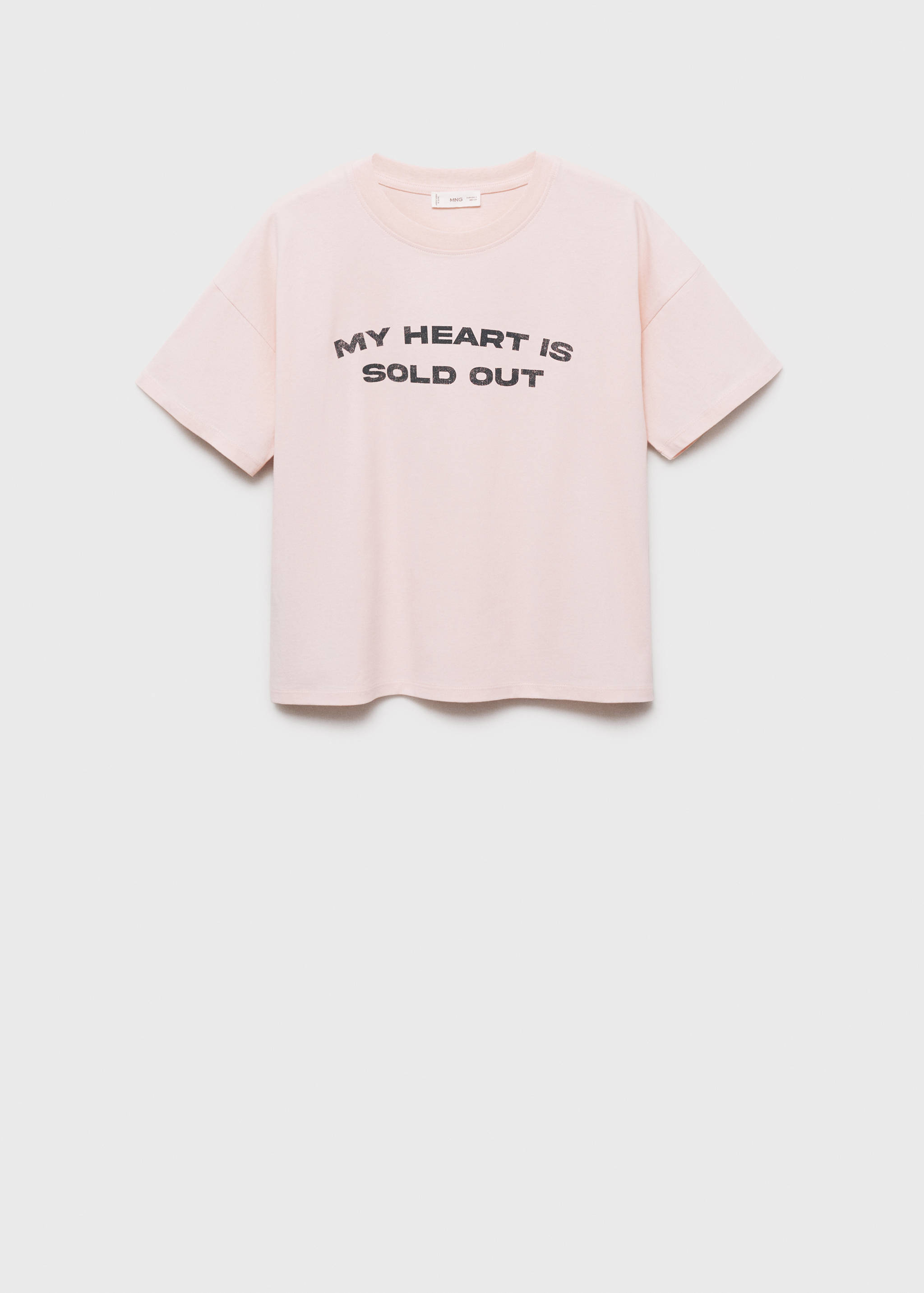 Short-sleeved t-shirt with message - Article without model