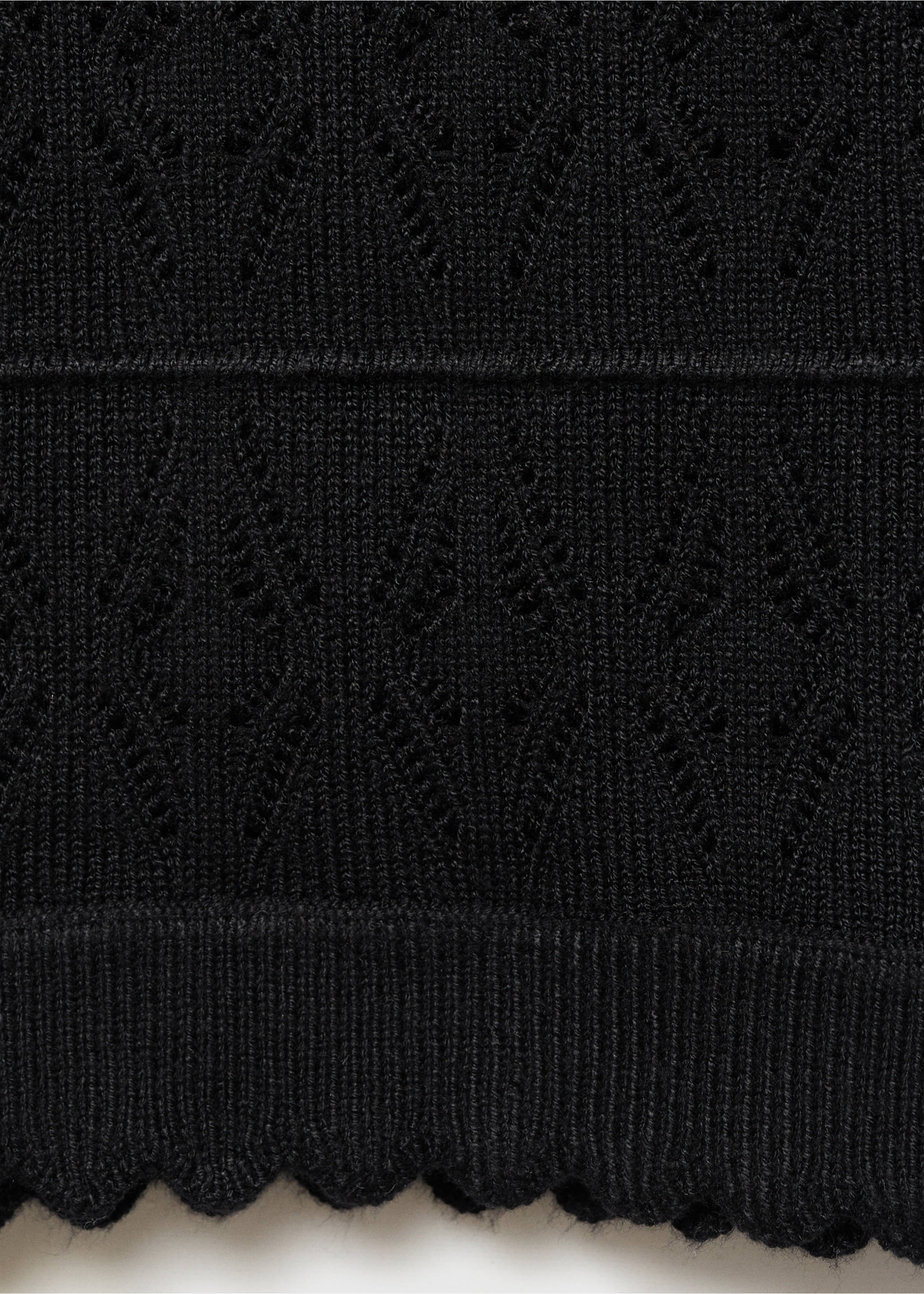 Top punt detalls calats - Detall de l'article 0, Negre. Ref: 87025734-00.