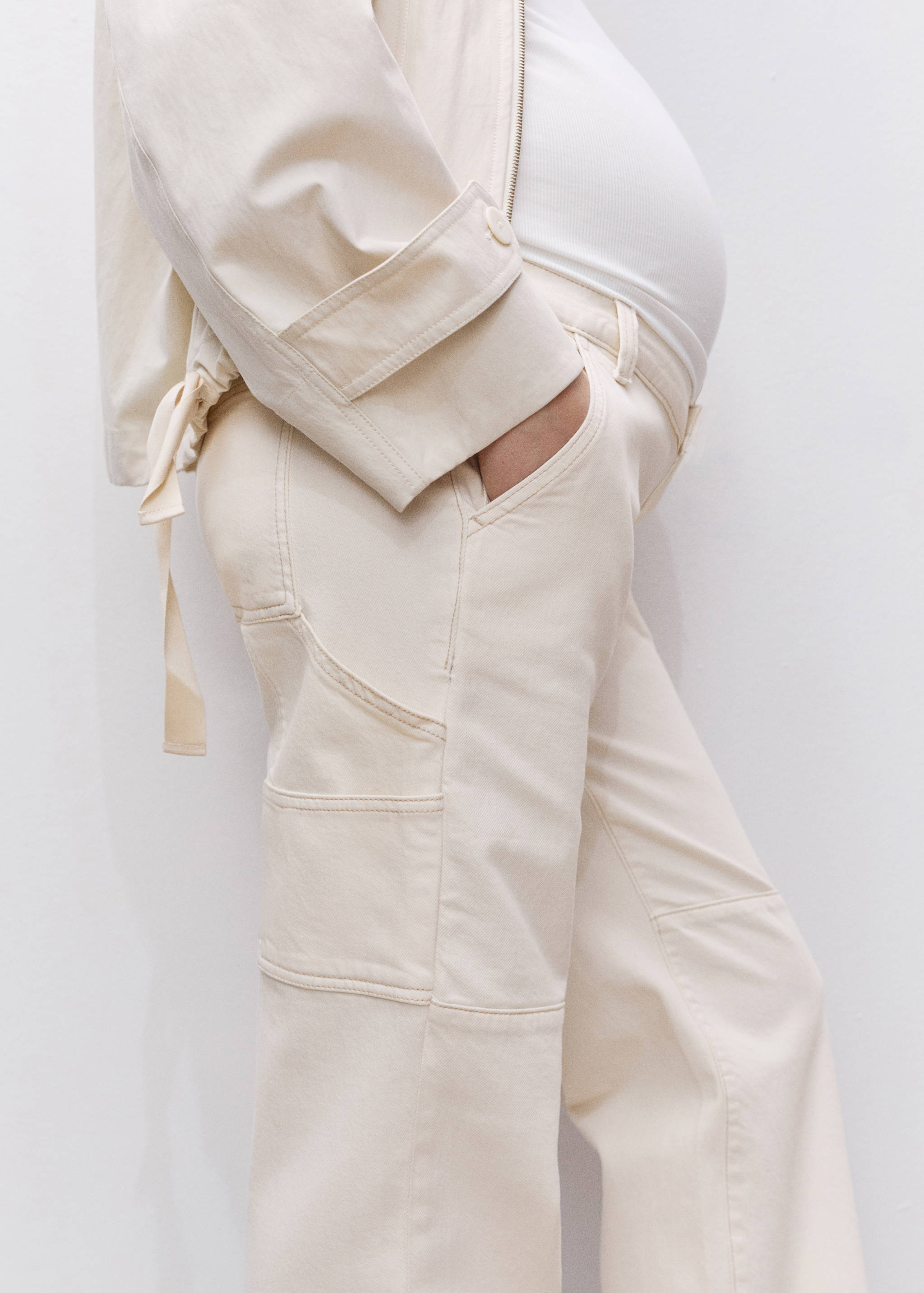 Maternity wide leg jeans - Details of the article 6