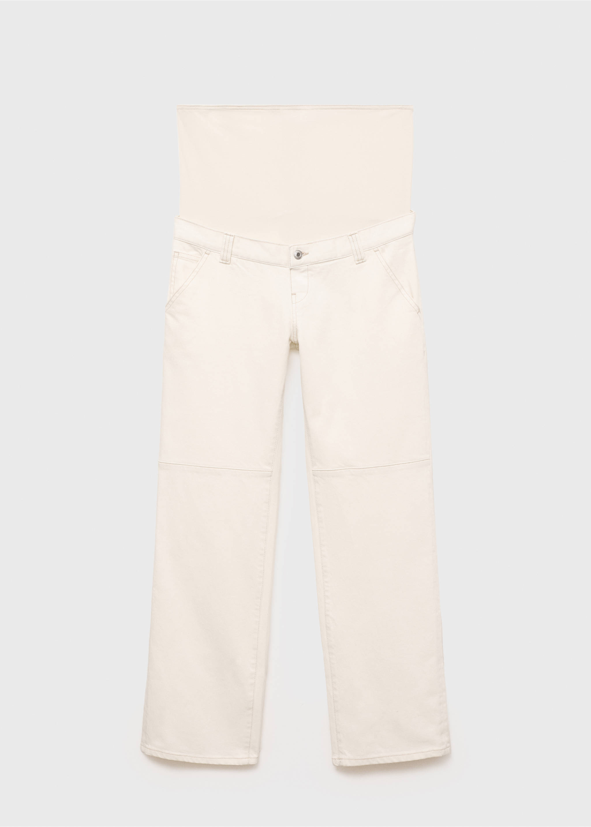 Jeans wideleg premamá - Artículo sin modelo, Blanco roto. Ref: 87025739-00.