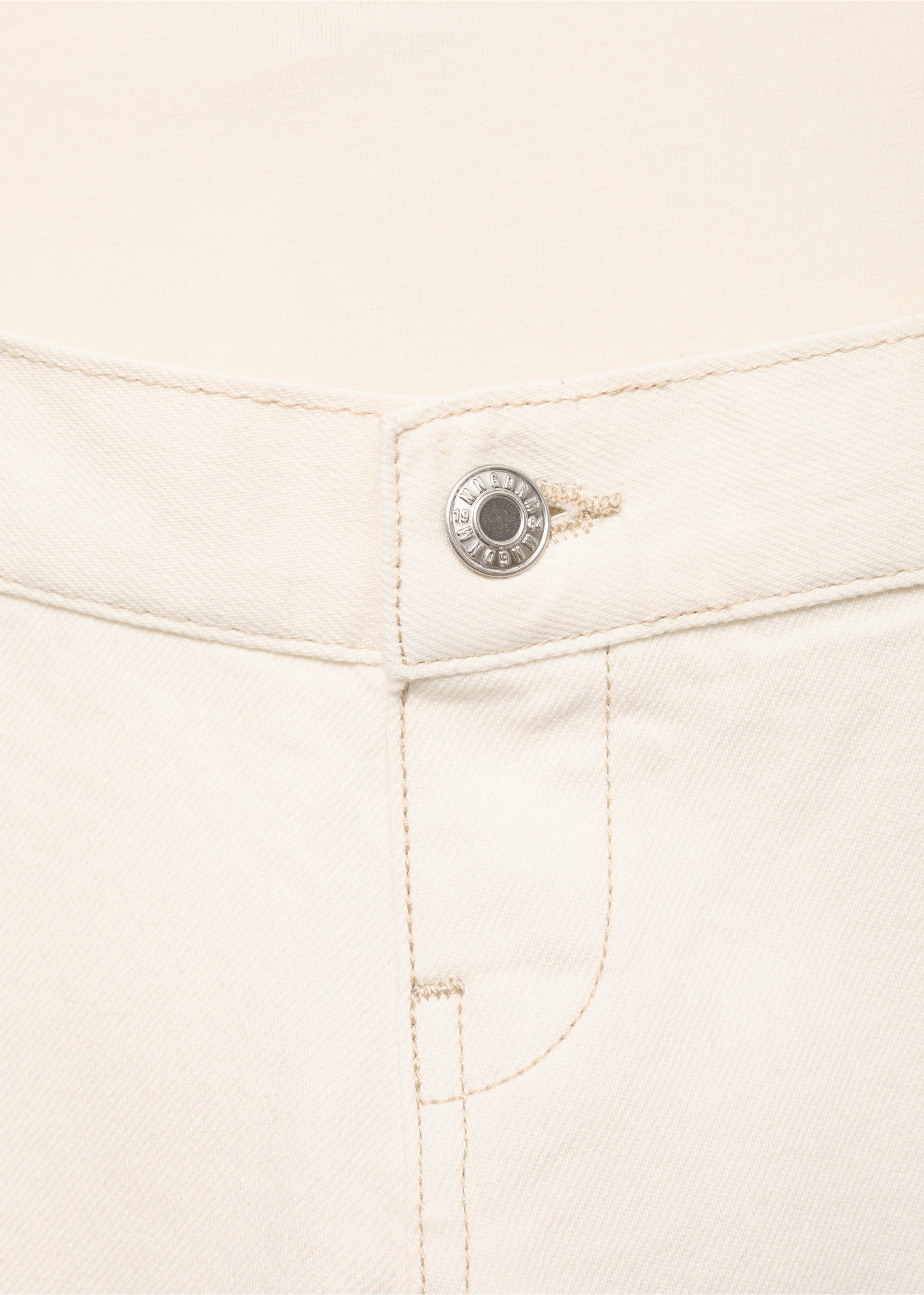 Jeans wideleg premamá - Detalle del artículo 8, Blanco roto. Ref: 87025739-00.