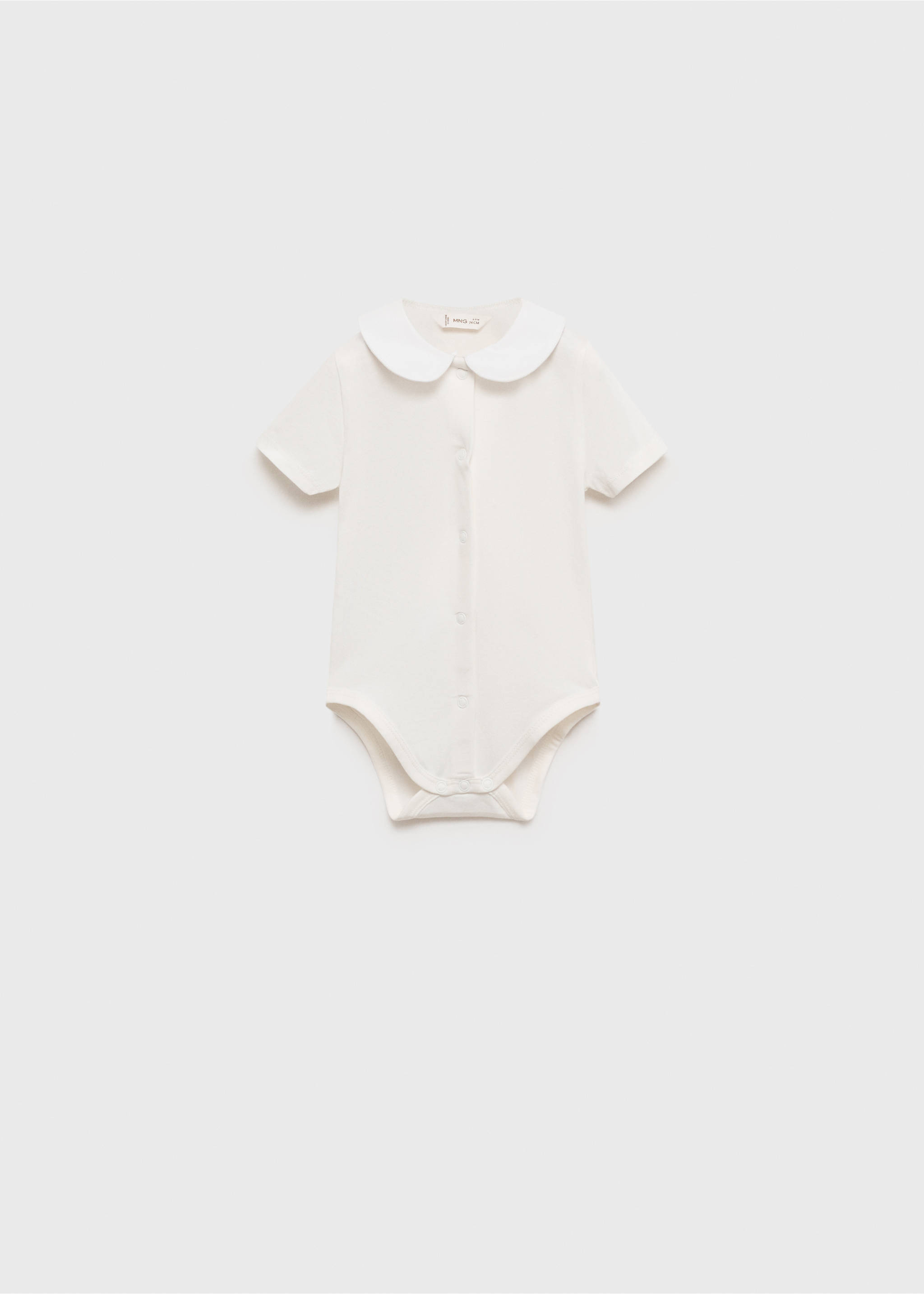 Body algodón cuello bebé - Artículo sin modelo, Blanco roto. Ref: 87025741-00.