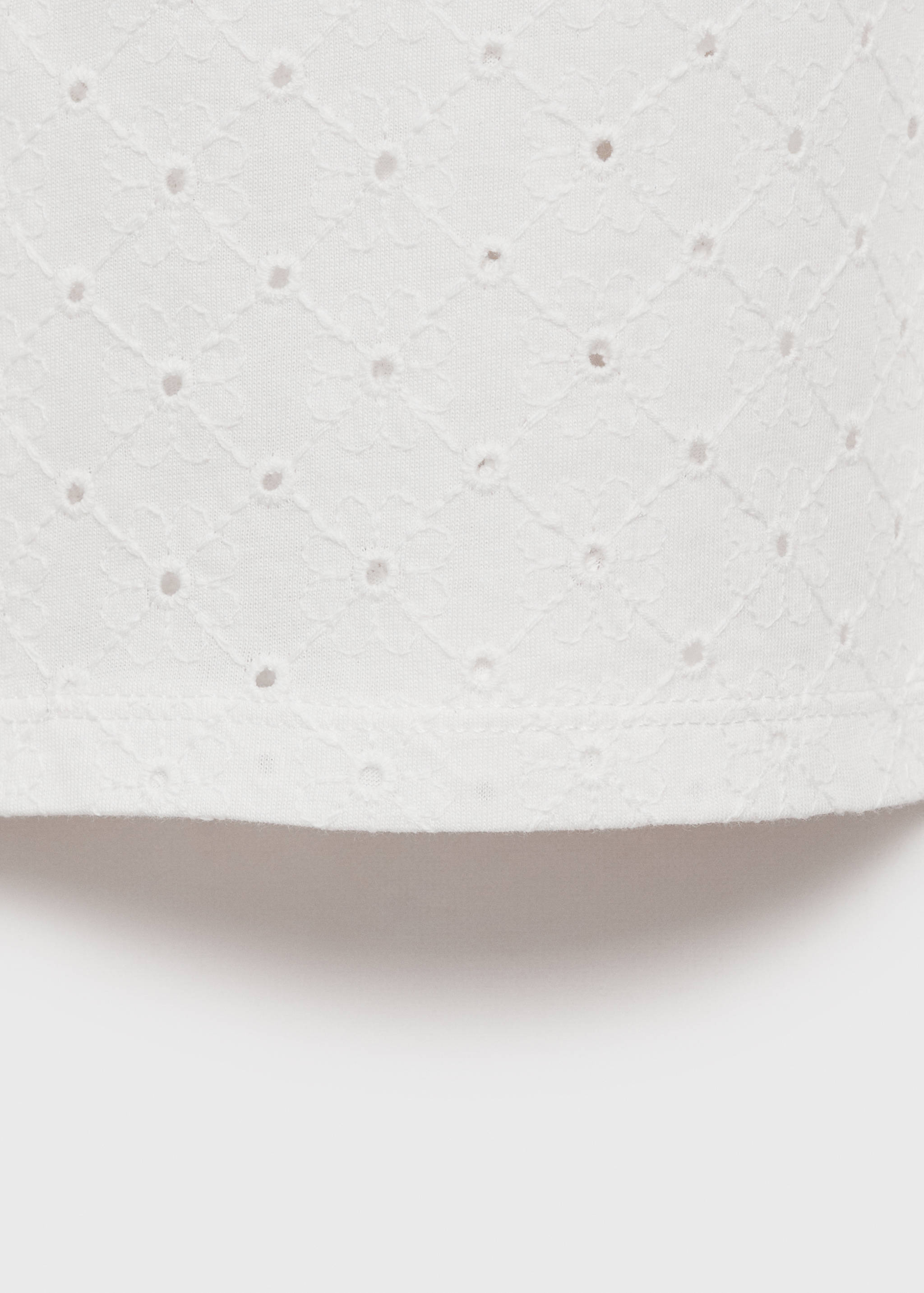 Embroidered openwork t-shirt - Details of the article 0