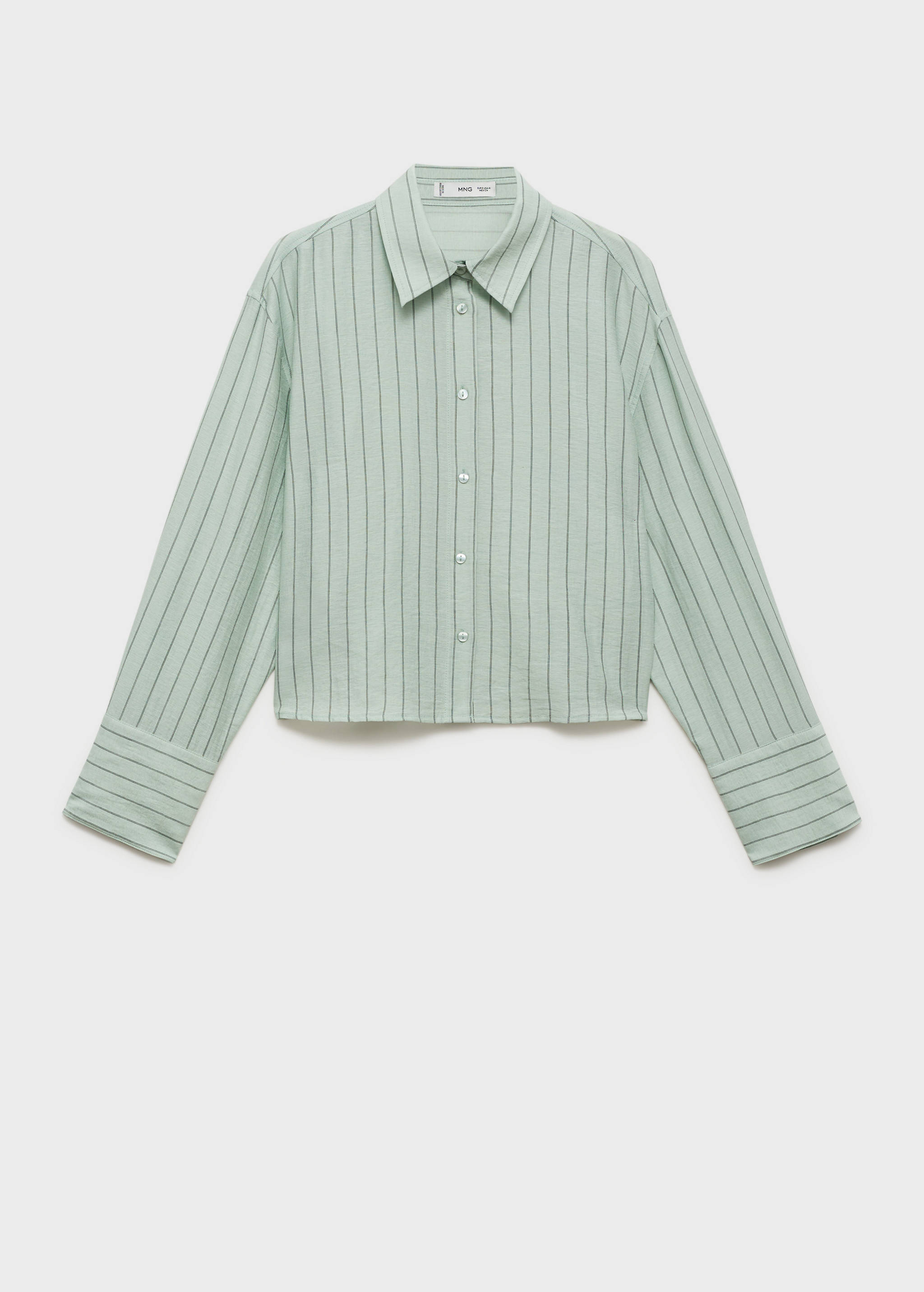 Striped cropped shirt - Article without model