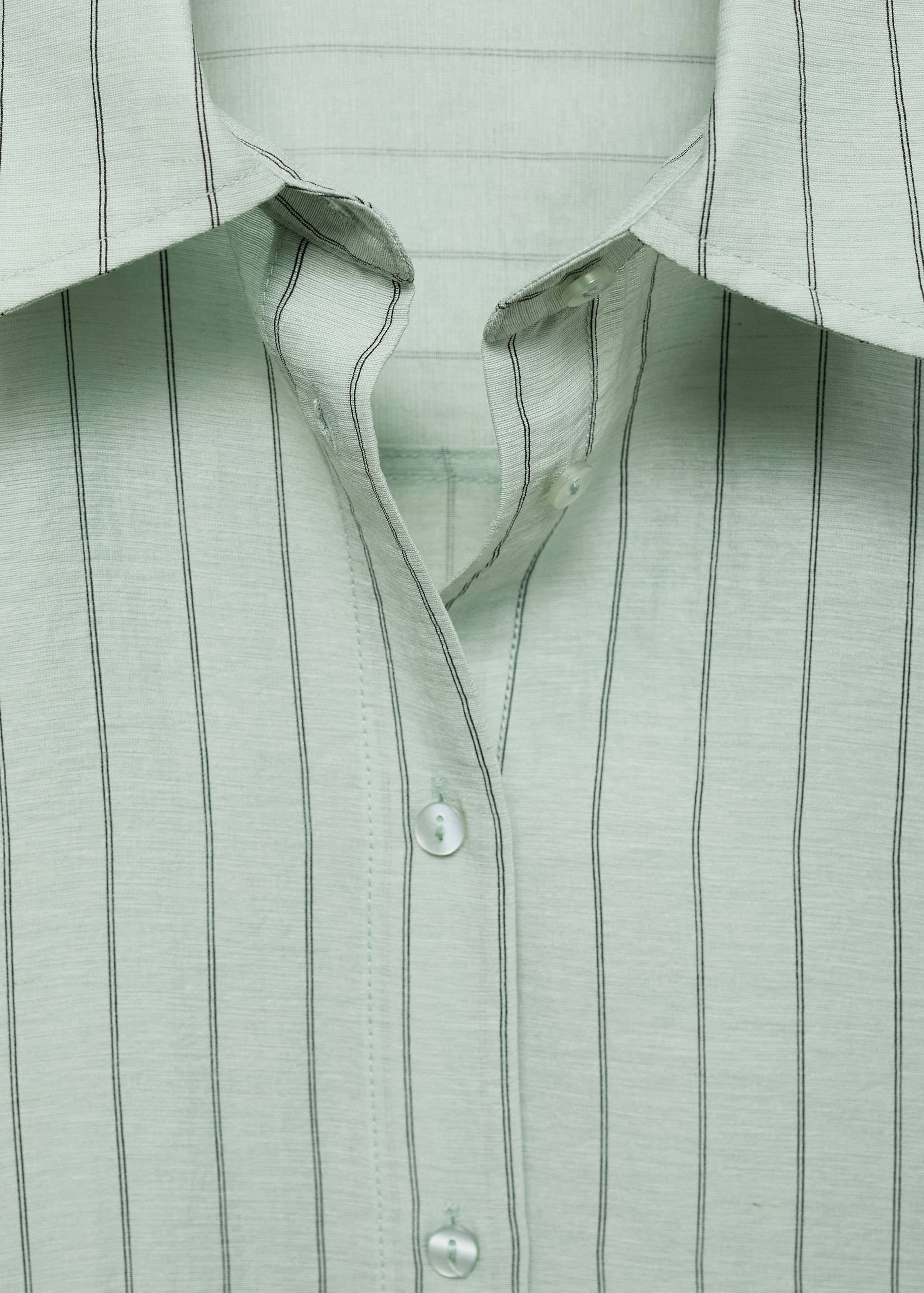 Striped cropped shirt - Details of the article 8