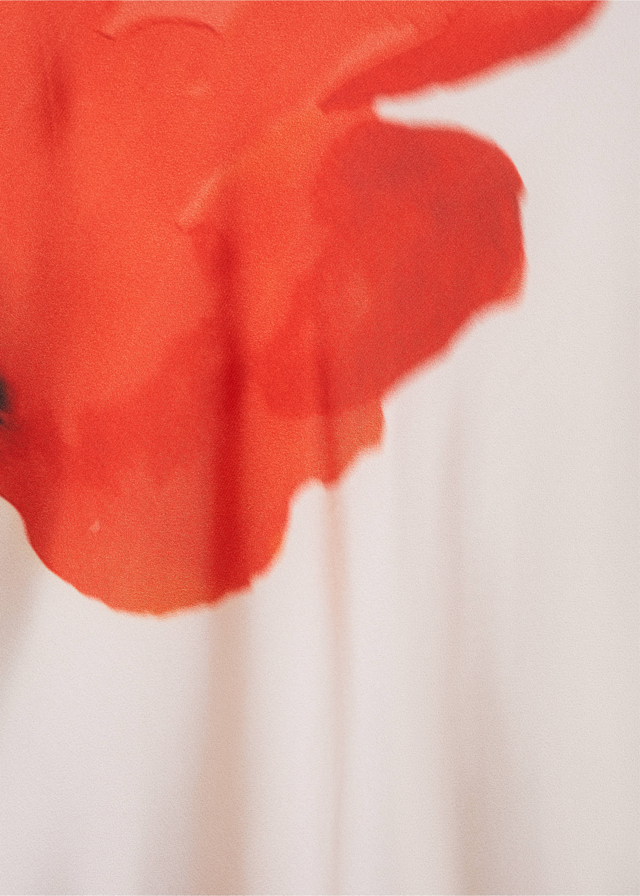 Satin dress with floral print - Details of the article 8, Pastel Pink. Ref: 87025755-00.