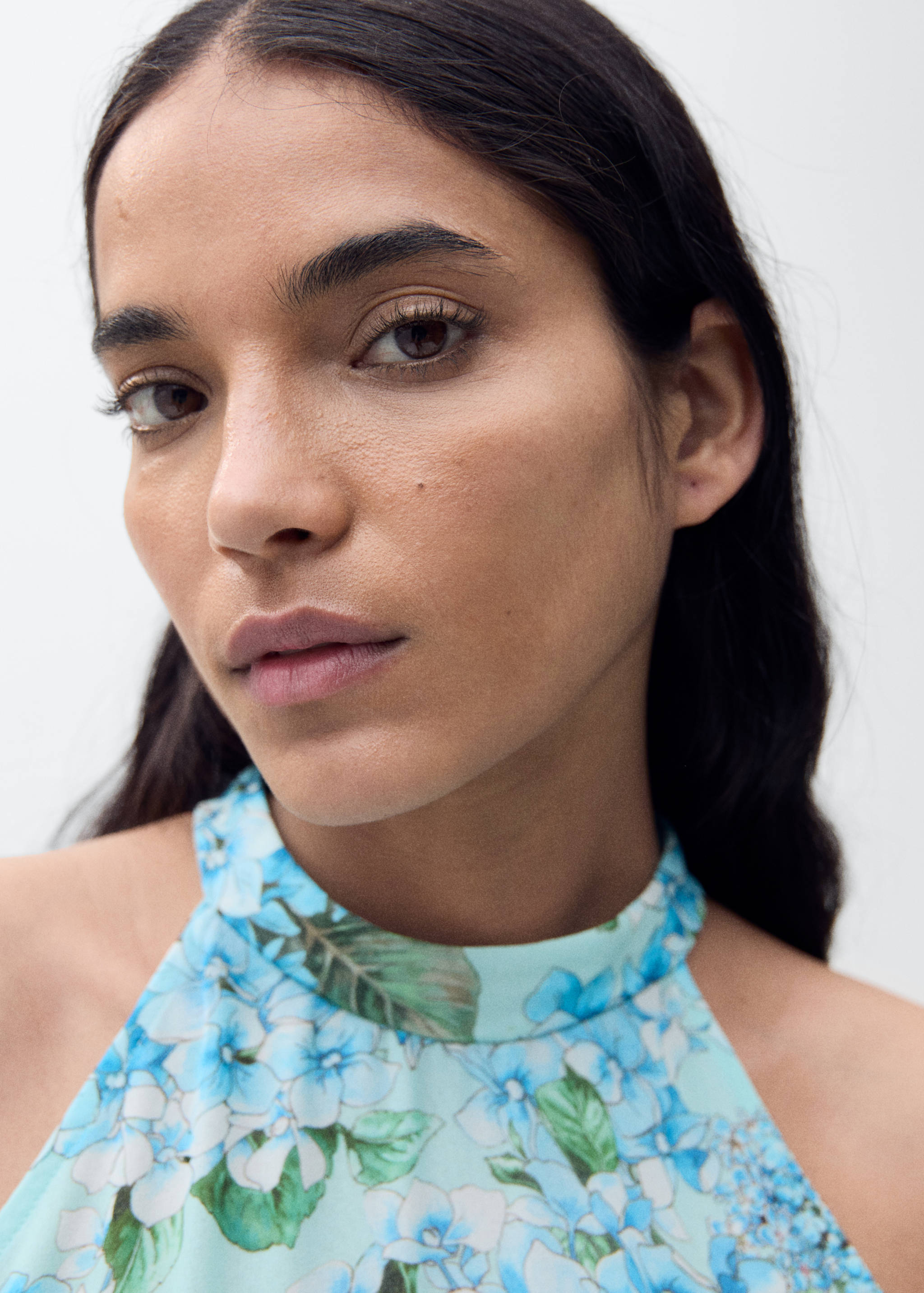 Robe plissée imprimé fleuri - Détail de l'article 1