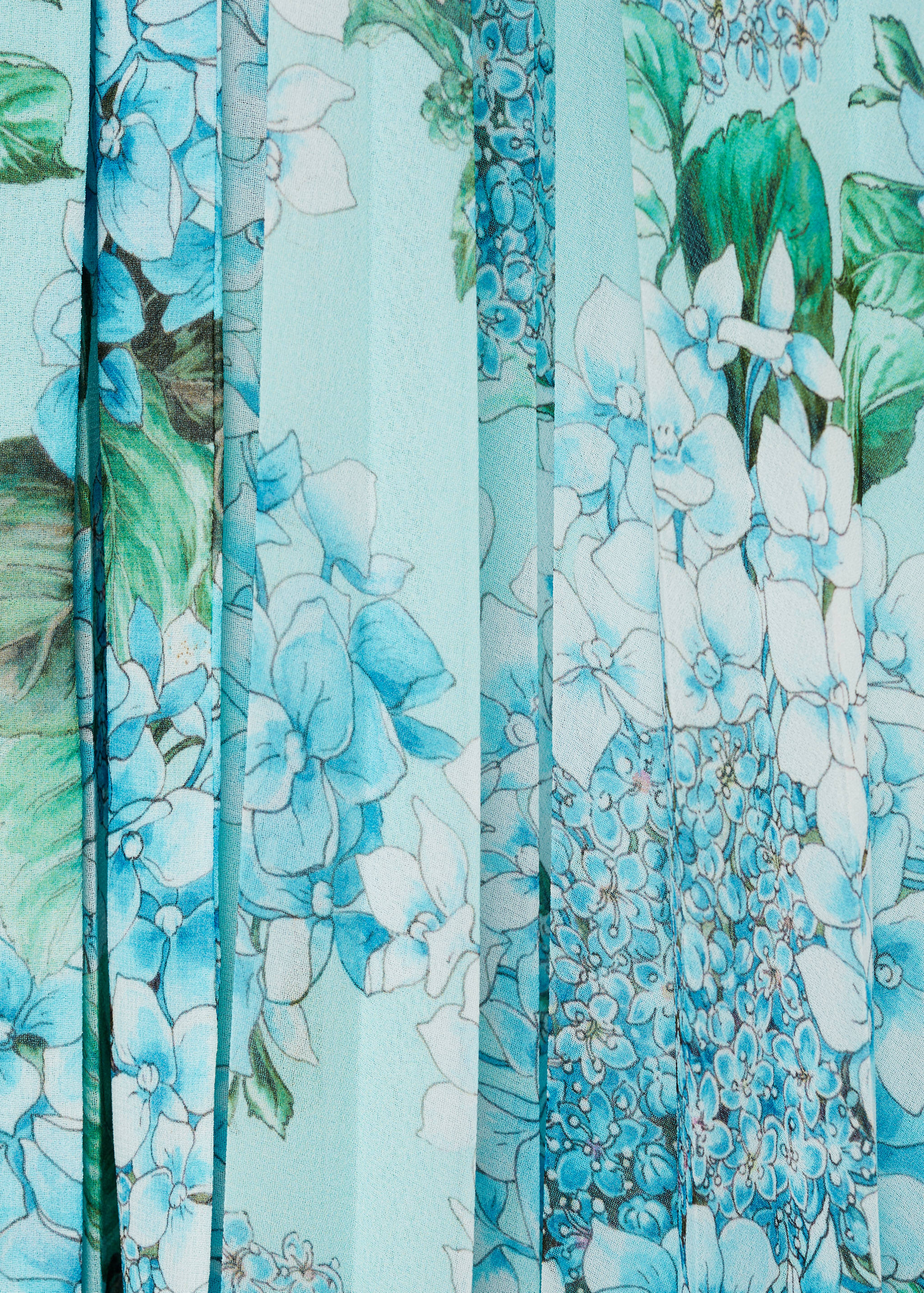 Robe plissée imprimé fleuri - Détail de l'article 0