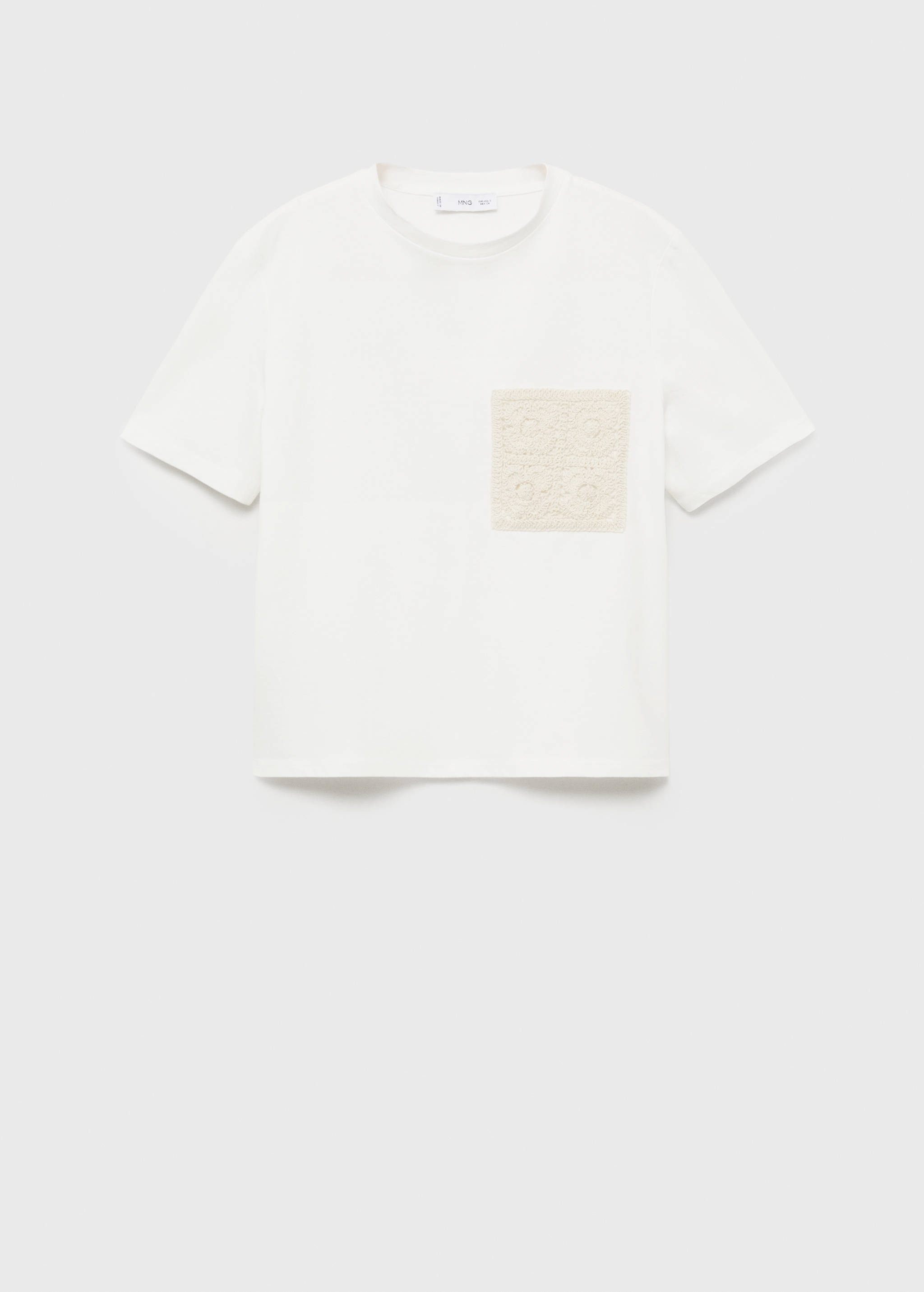 Camiseta manga corta bolsillo crochet - Artículo sin modelo