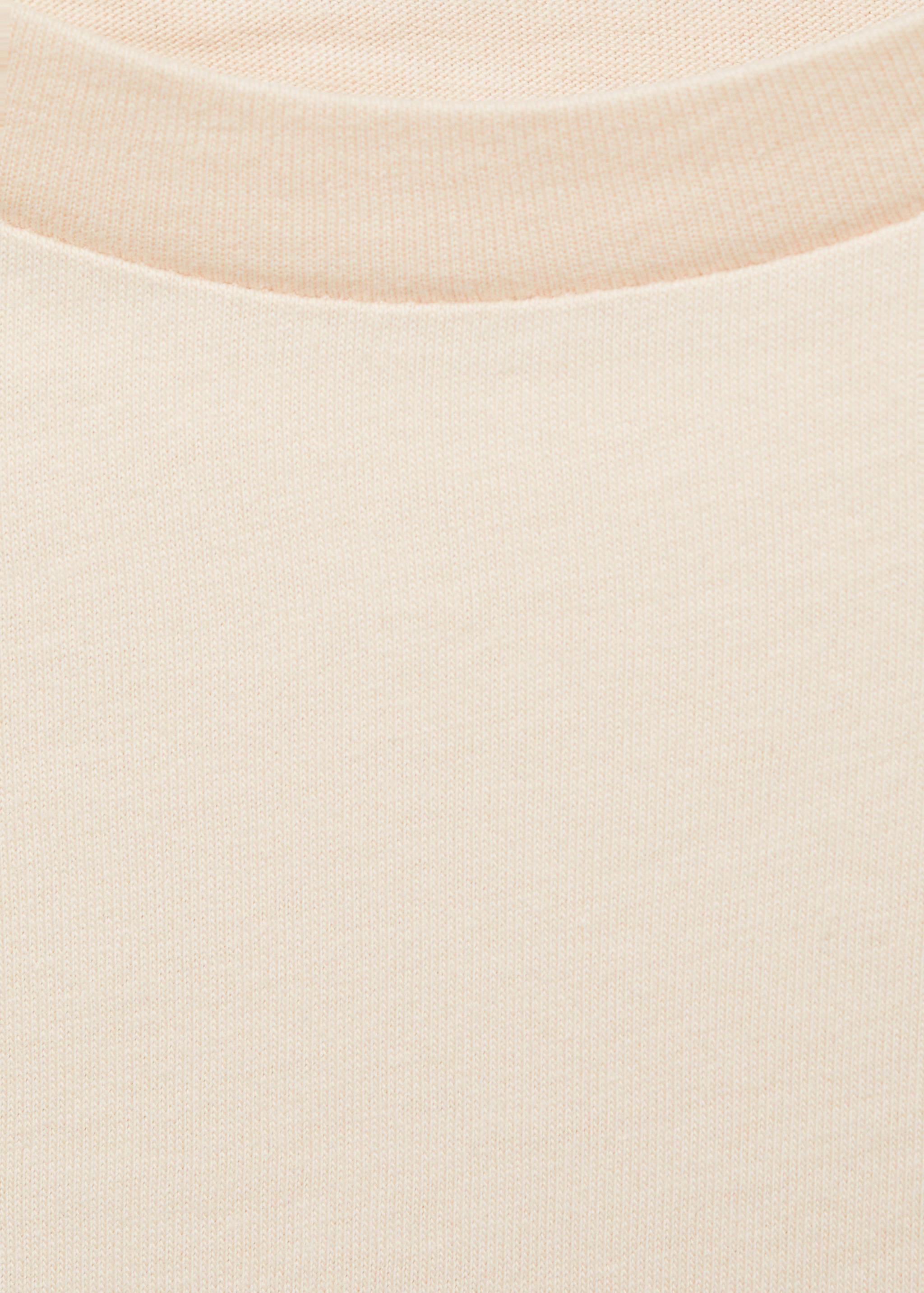 Short-sleeved t-shirt with crochet pocket - Details of the article 0