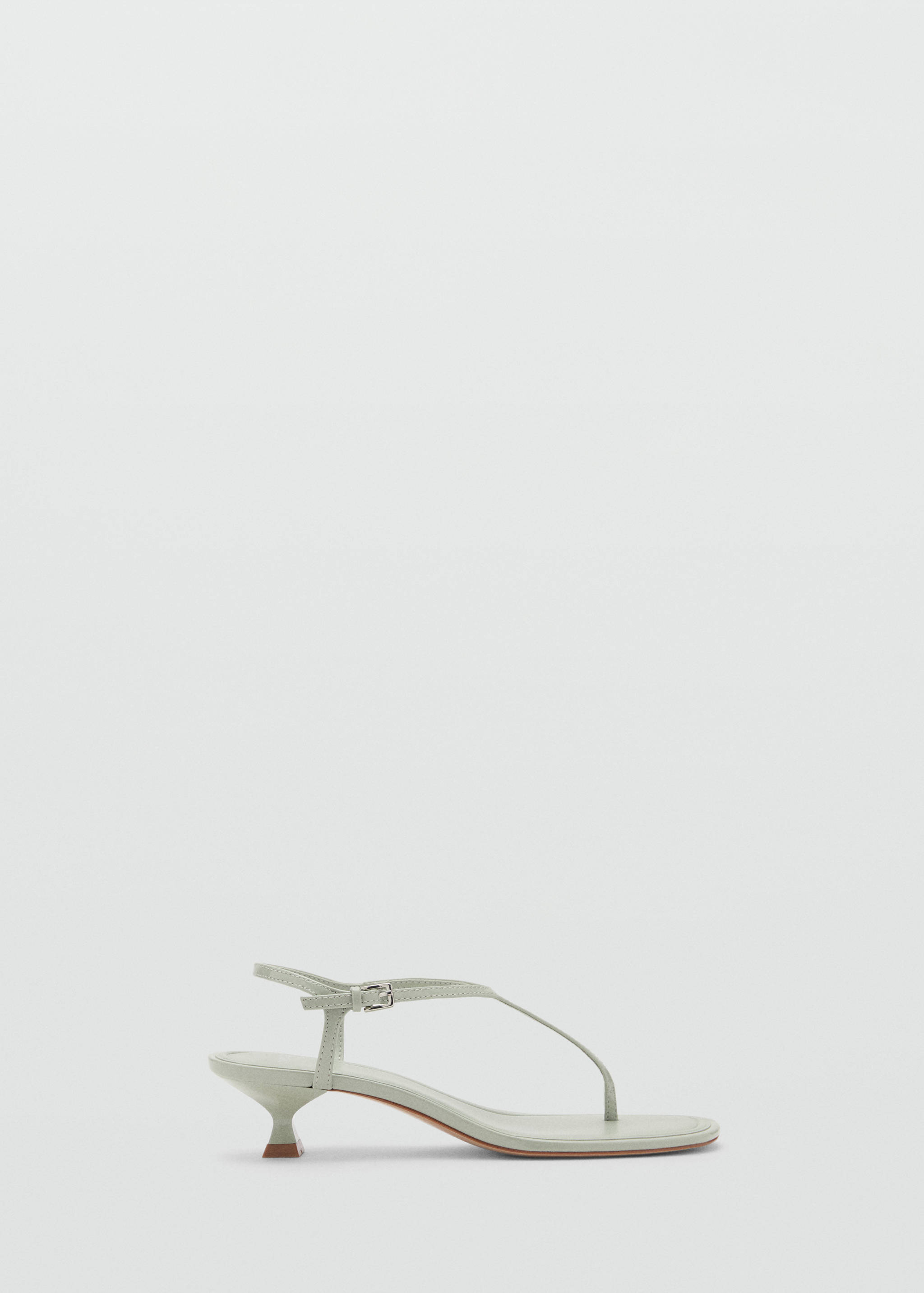 Kitten-heel sandals with strap - Article without model