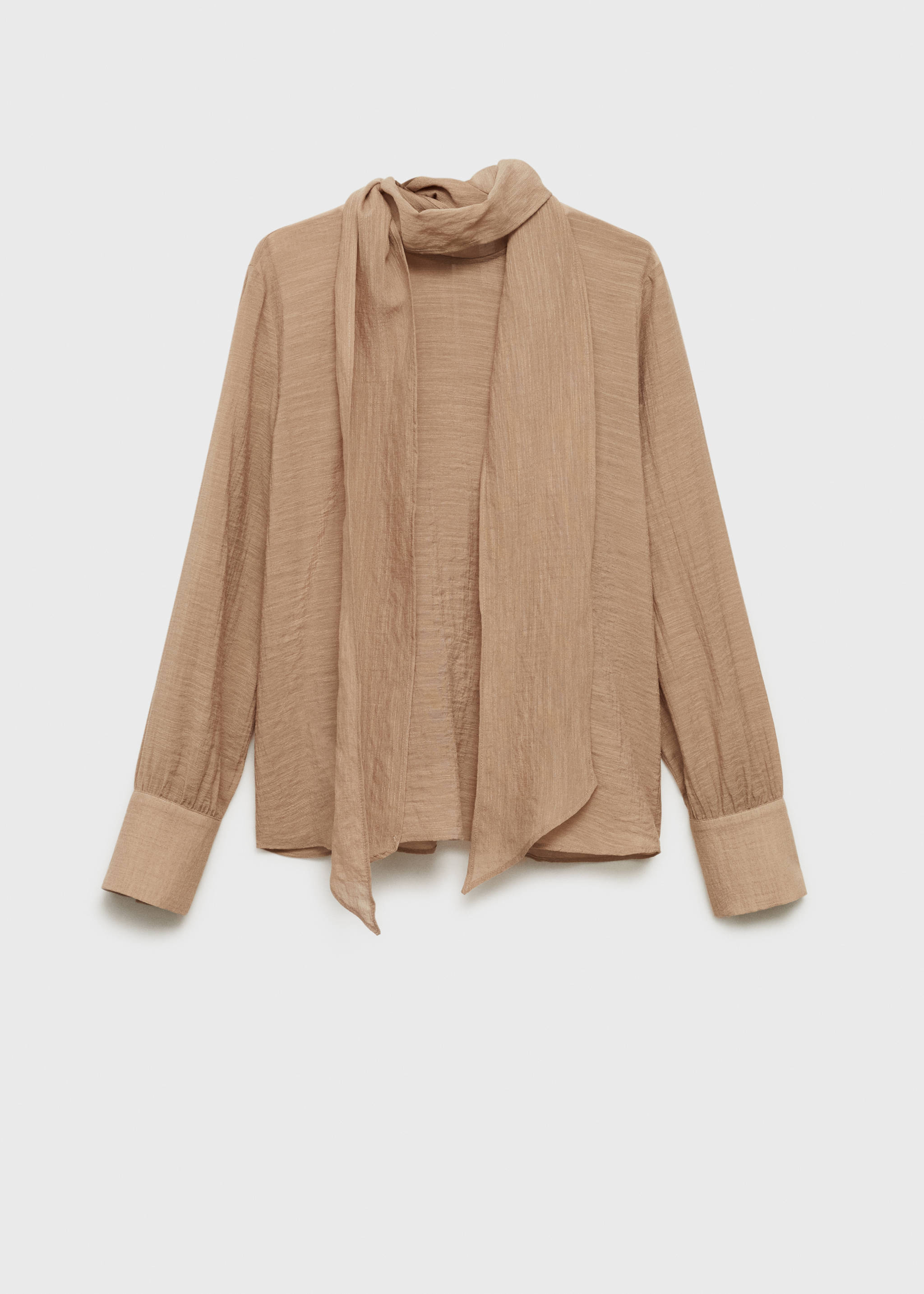 Textured blouse with bow - Article without model