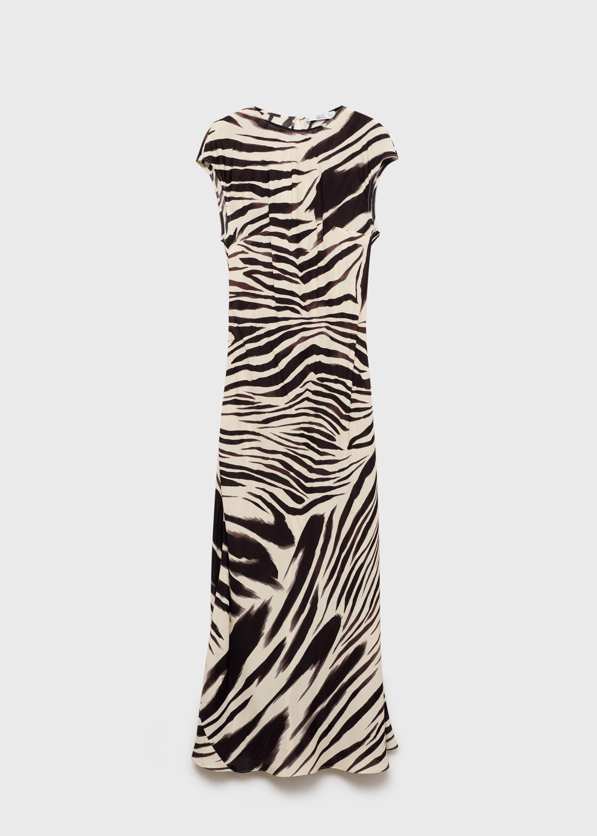 Zebra-print midi-dress - Article without model