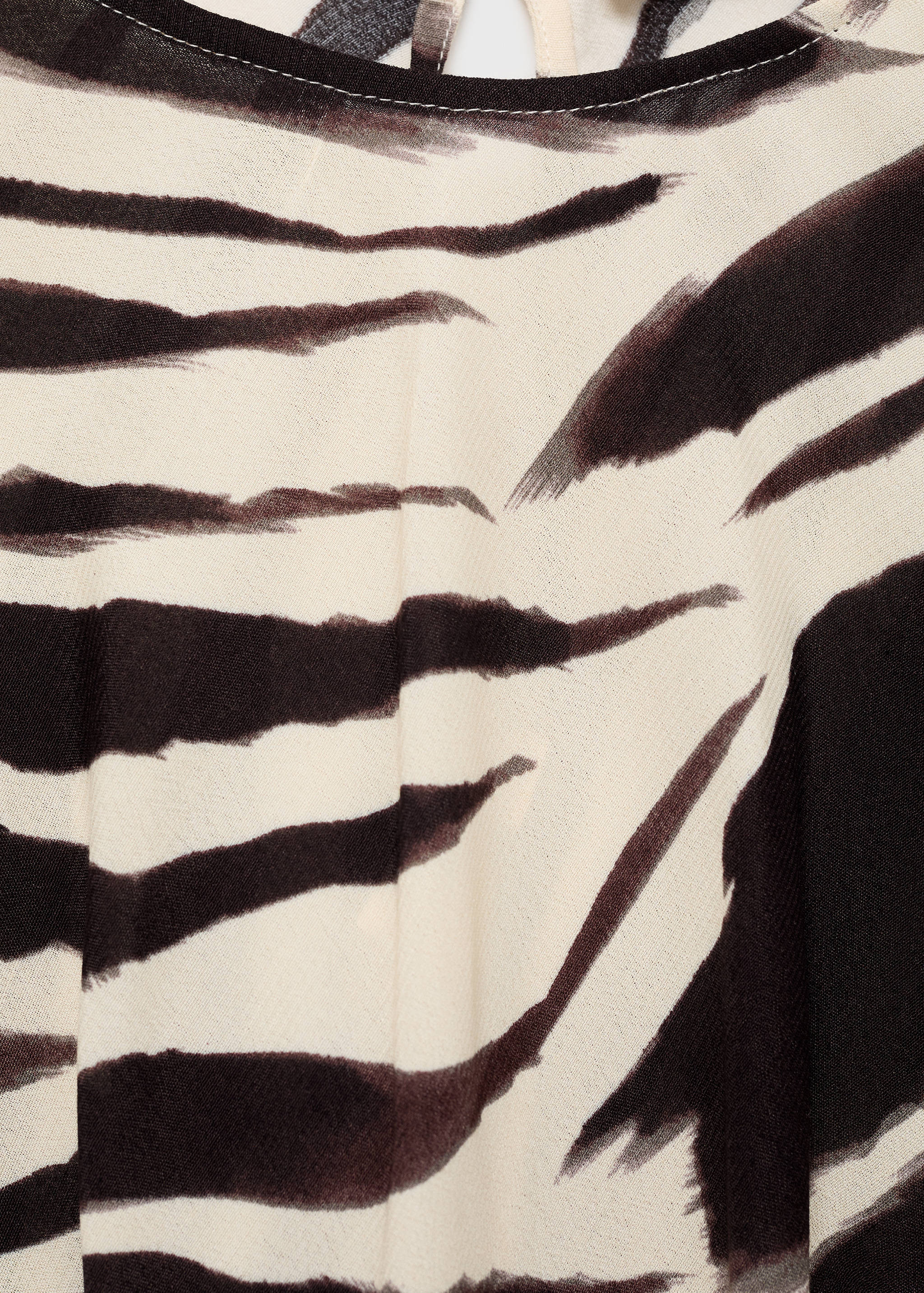 Zebra-print midi-dress - Details of the article 8