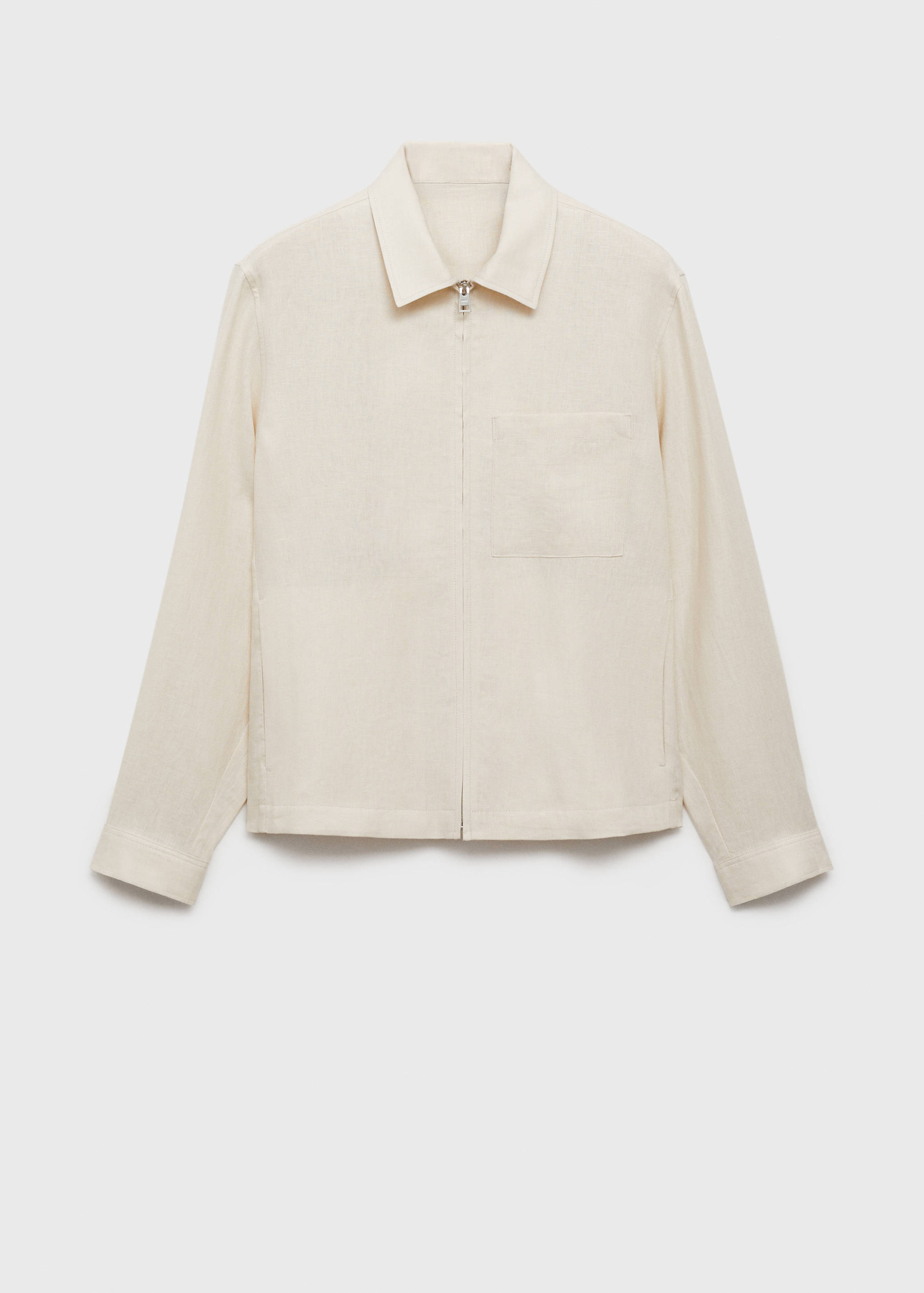 Veste 100 % lin fermeture Éclair - Article sans modèle