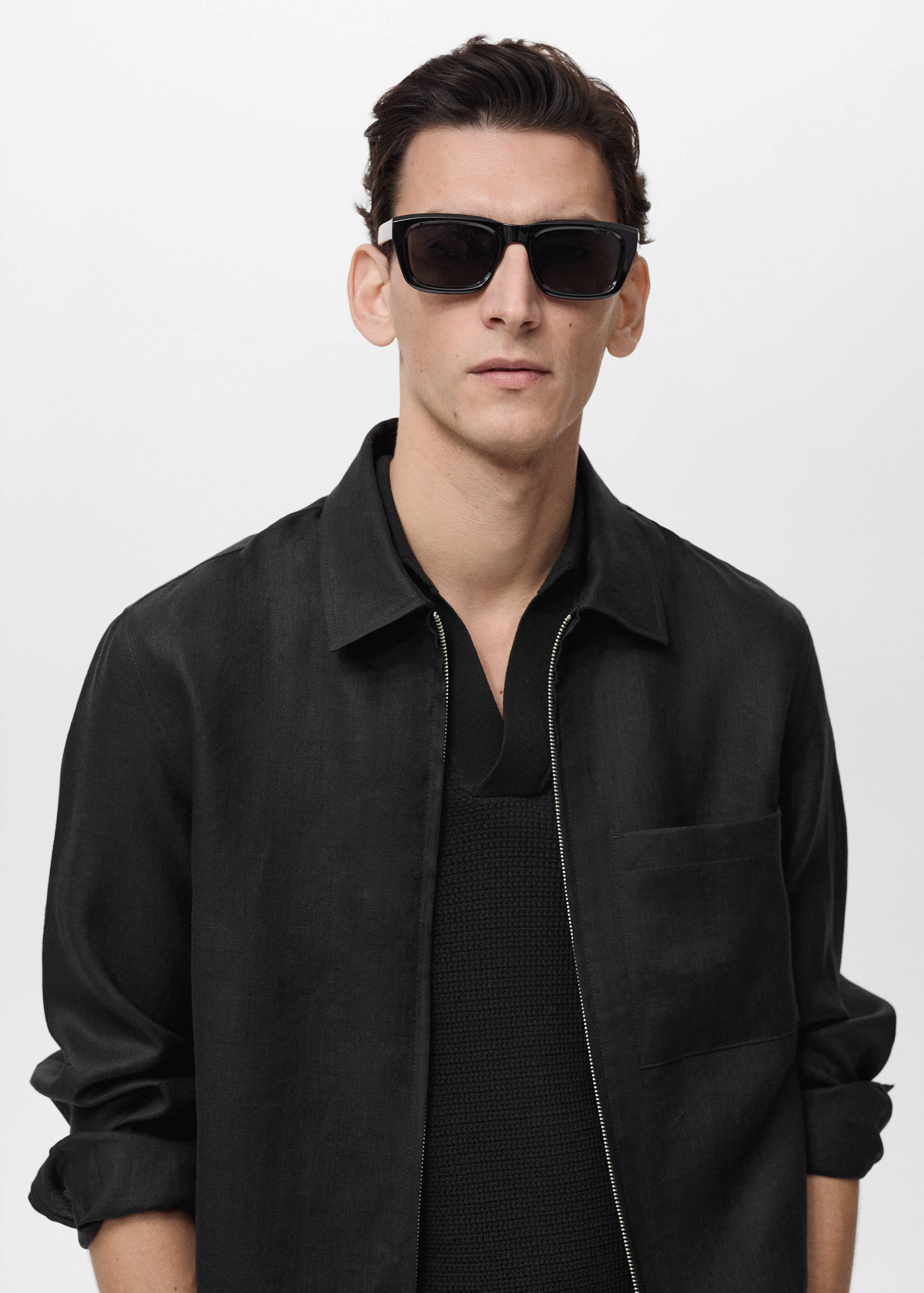 Veste 100 % lin fermeture Éclair - Détail de l'article 1