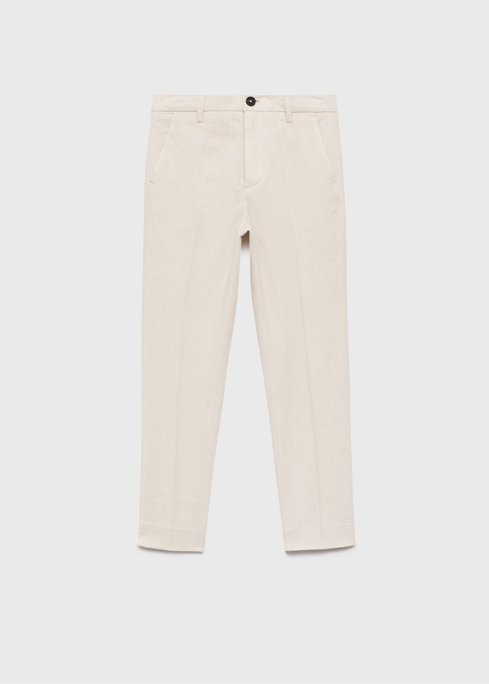 Linen suit trousers - Article without model, Sand. Ref: 87025924-00.
