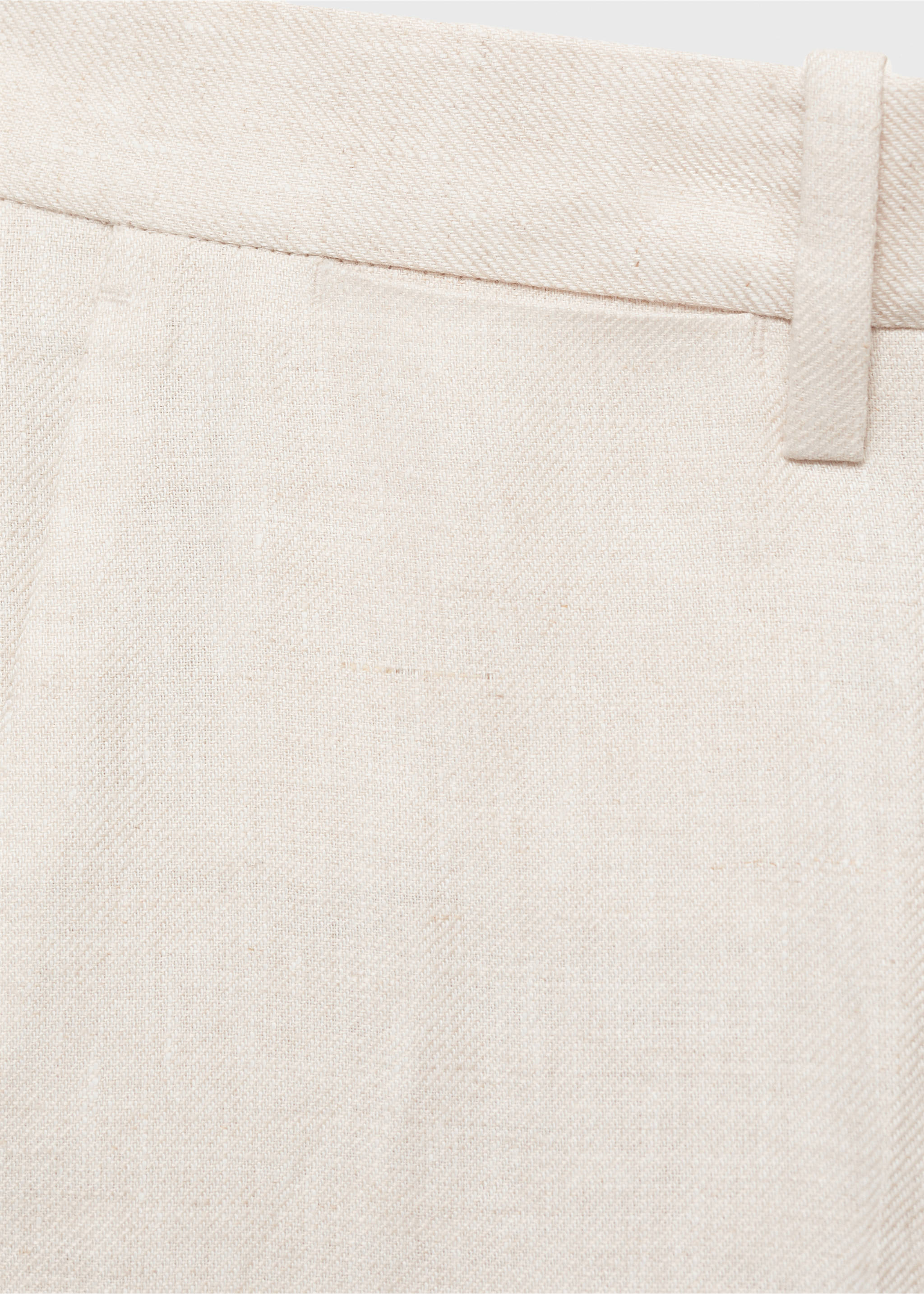 Amalfi 100% linen slim-fit suit trousers - Details of the article 0, Ecru. Ref: 87025925-00.