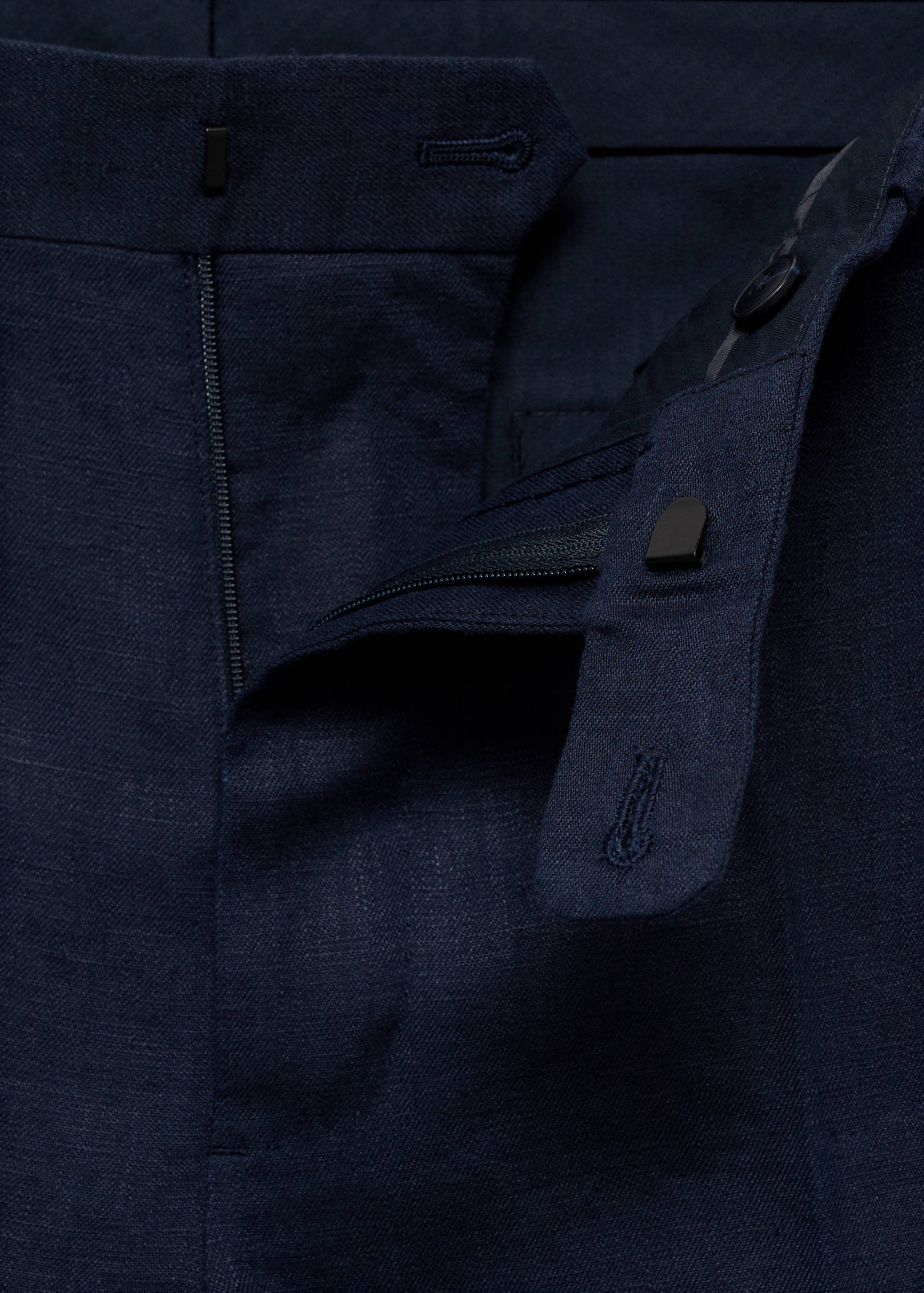 Amalfi 100% linen slim-fit suit trousers - Details of the article 8