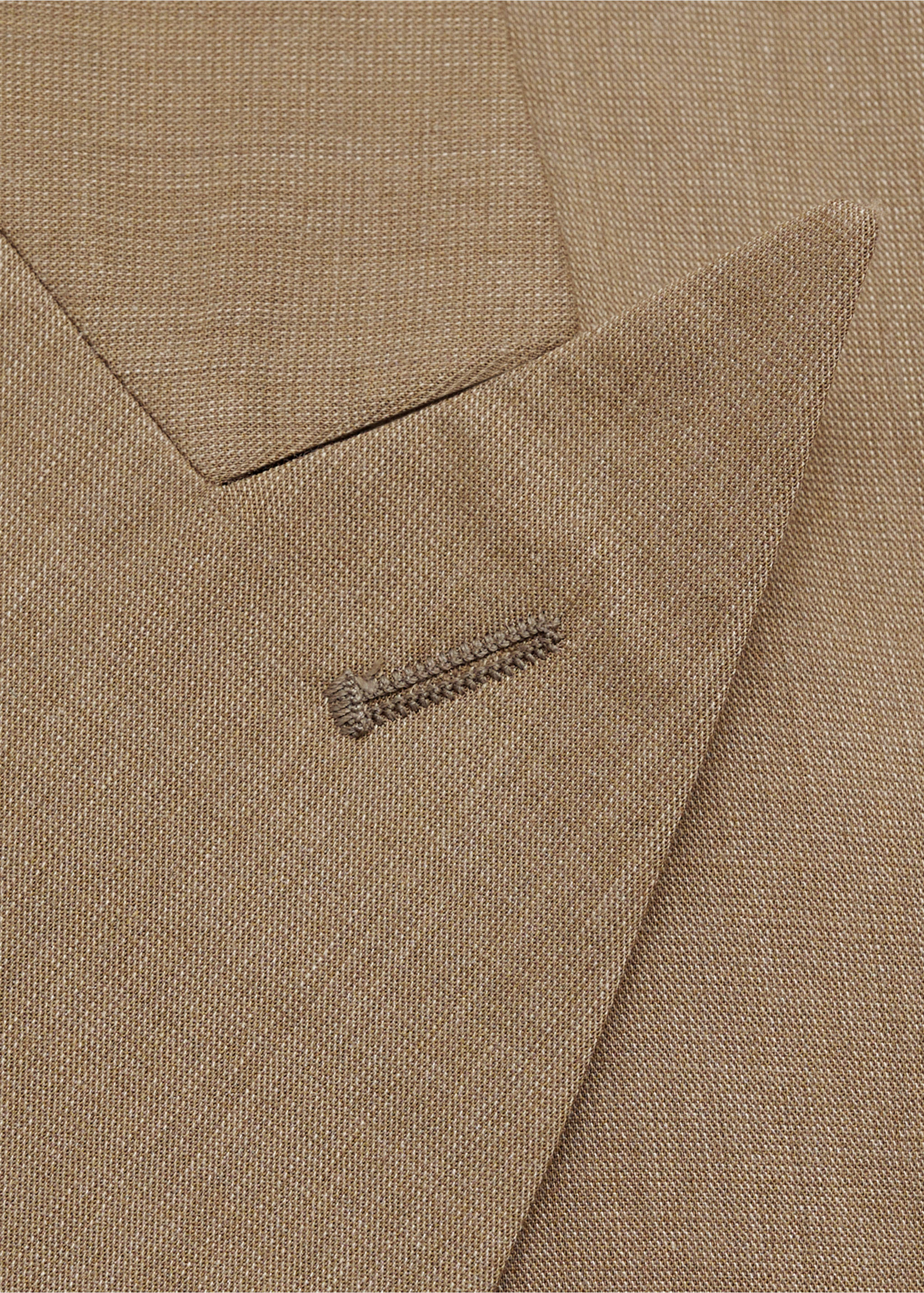 Monaco dobbeltspent dressjakke, slim-fit - Artikkeldetalj 8, Halvbrun. Ref: 87025929-00.