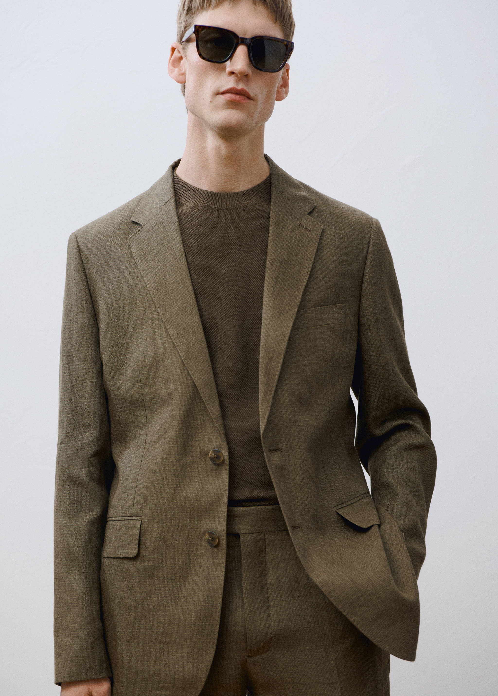 Veste costume Amalfi 100 % lin slim-fit - Détail de l'article 5