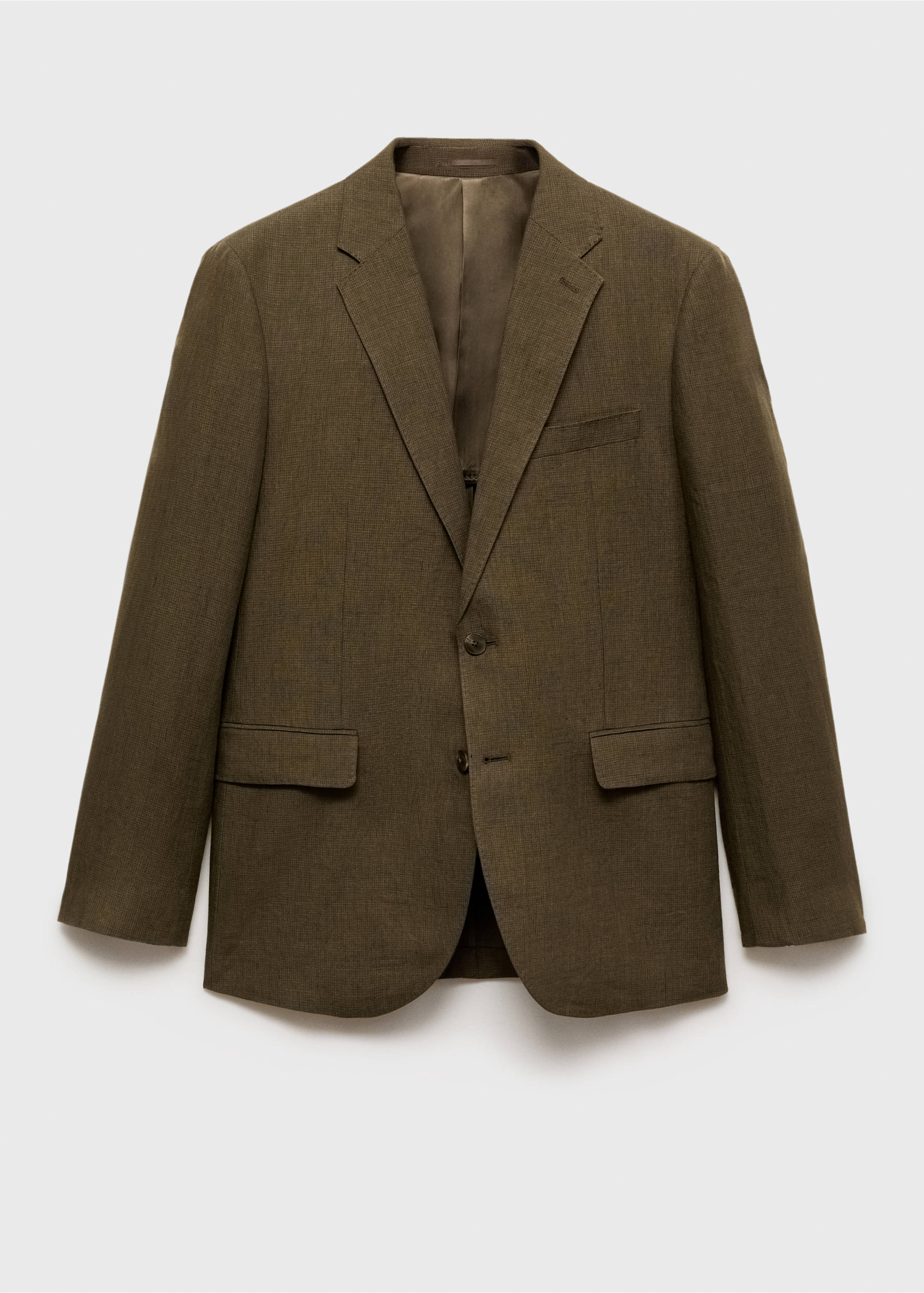Veste costume Amalfi 100 % lin slim-fit - Article sans modèle, Kaki. Ref: 87025930-00.