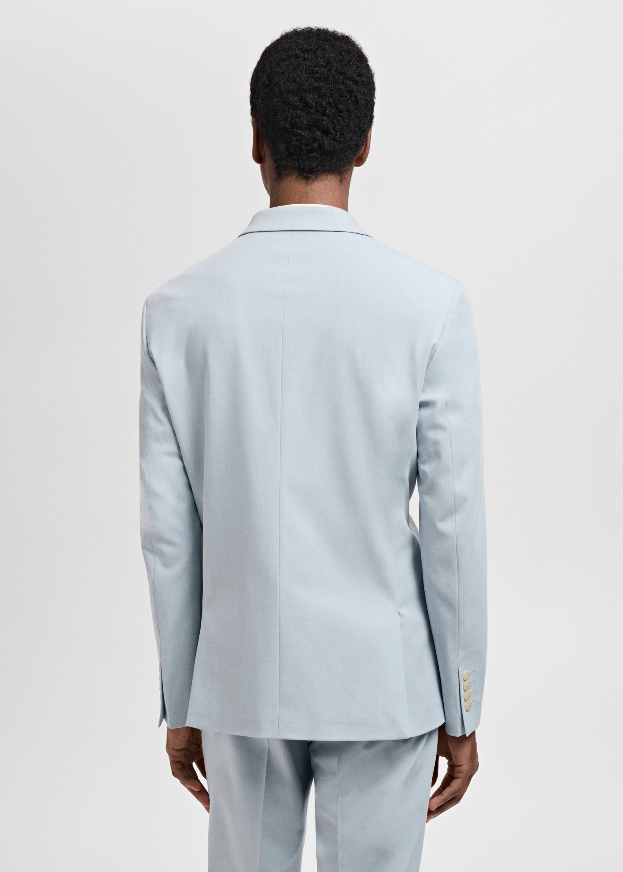 Super slim-fit suit jacket in stretch fabric - Reverse of the article