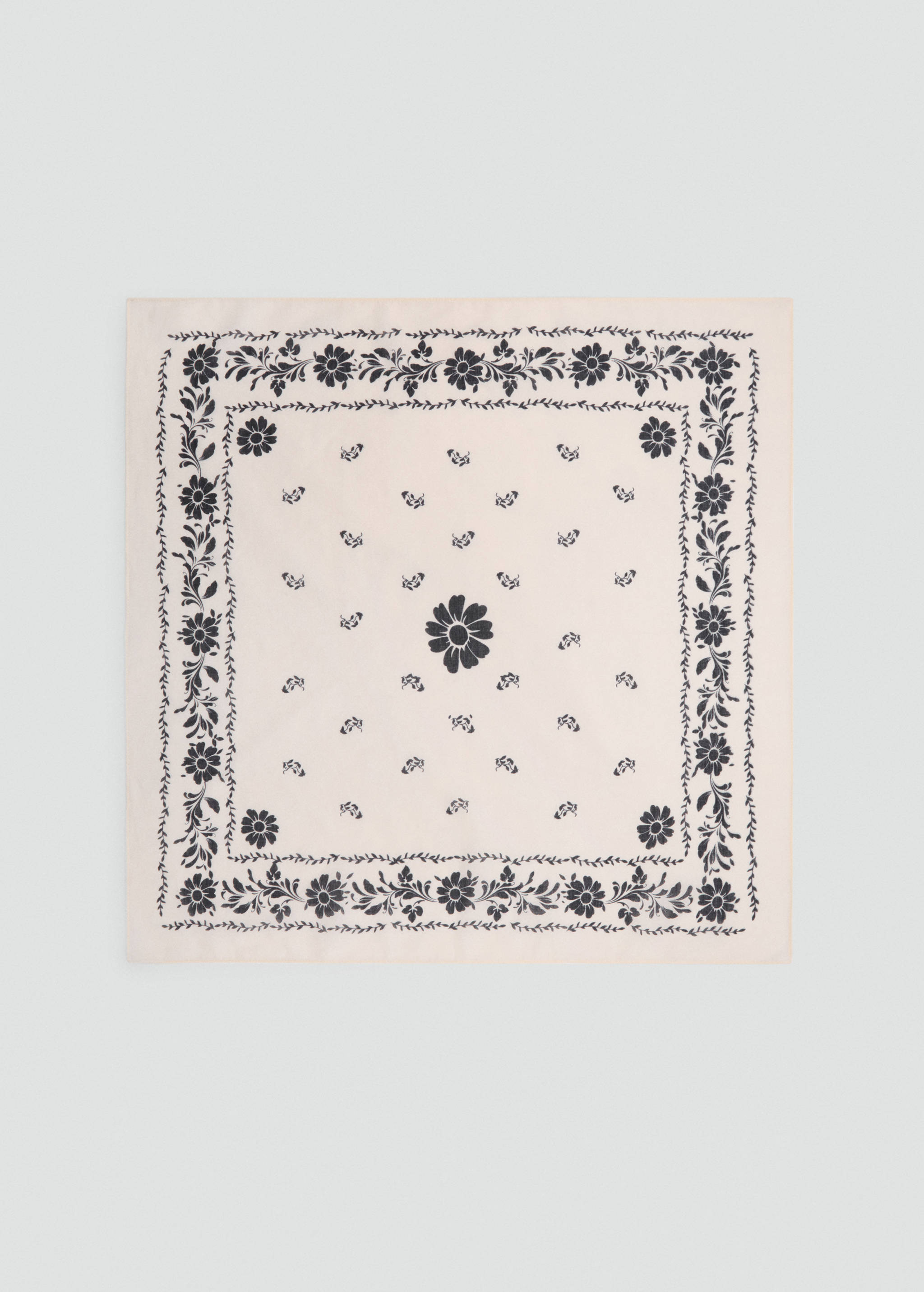 Floral-print cotton scarf - Article without model