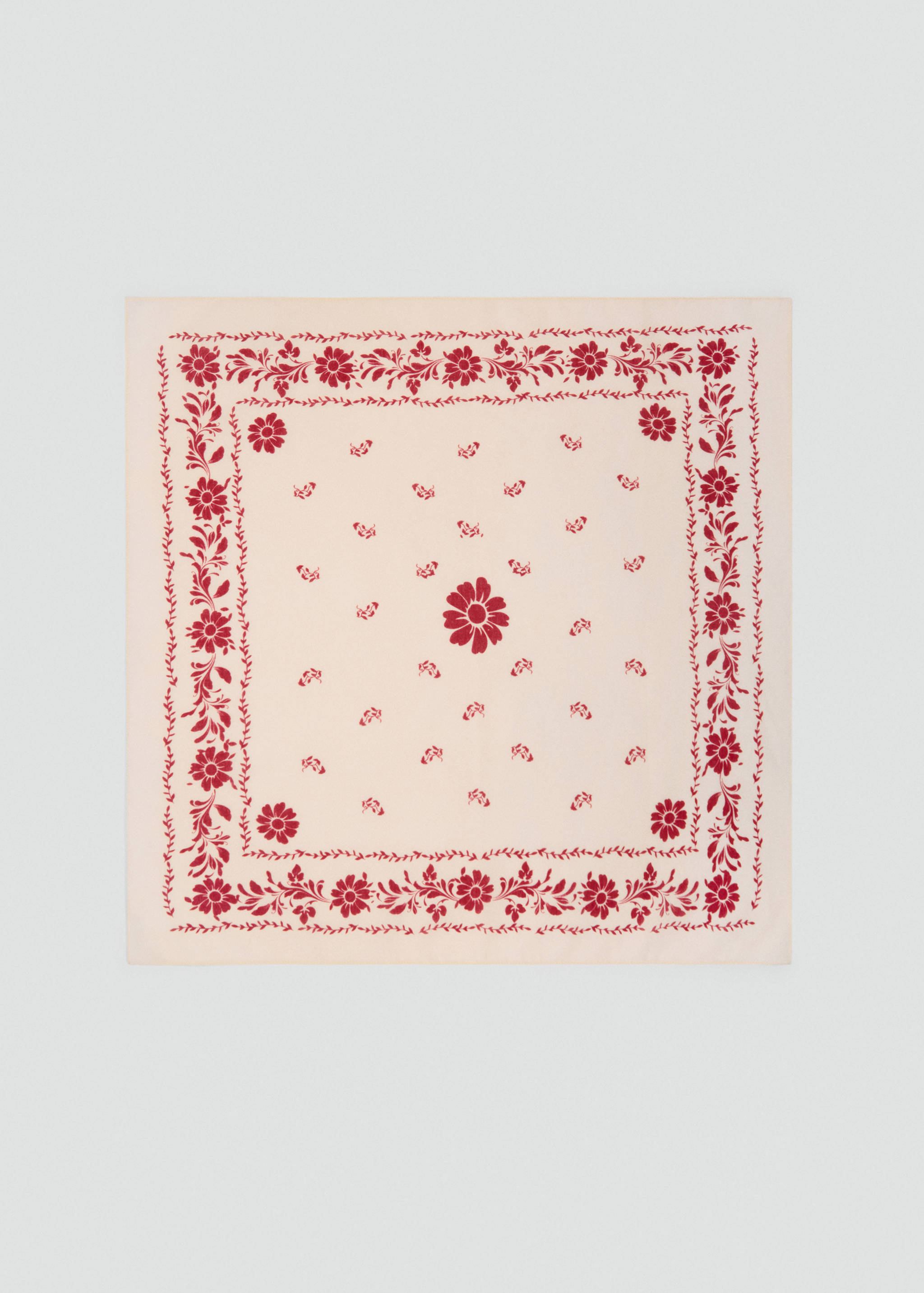 Floral-print cotton scarf - Article without model