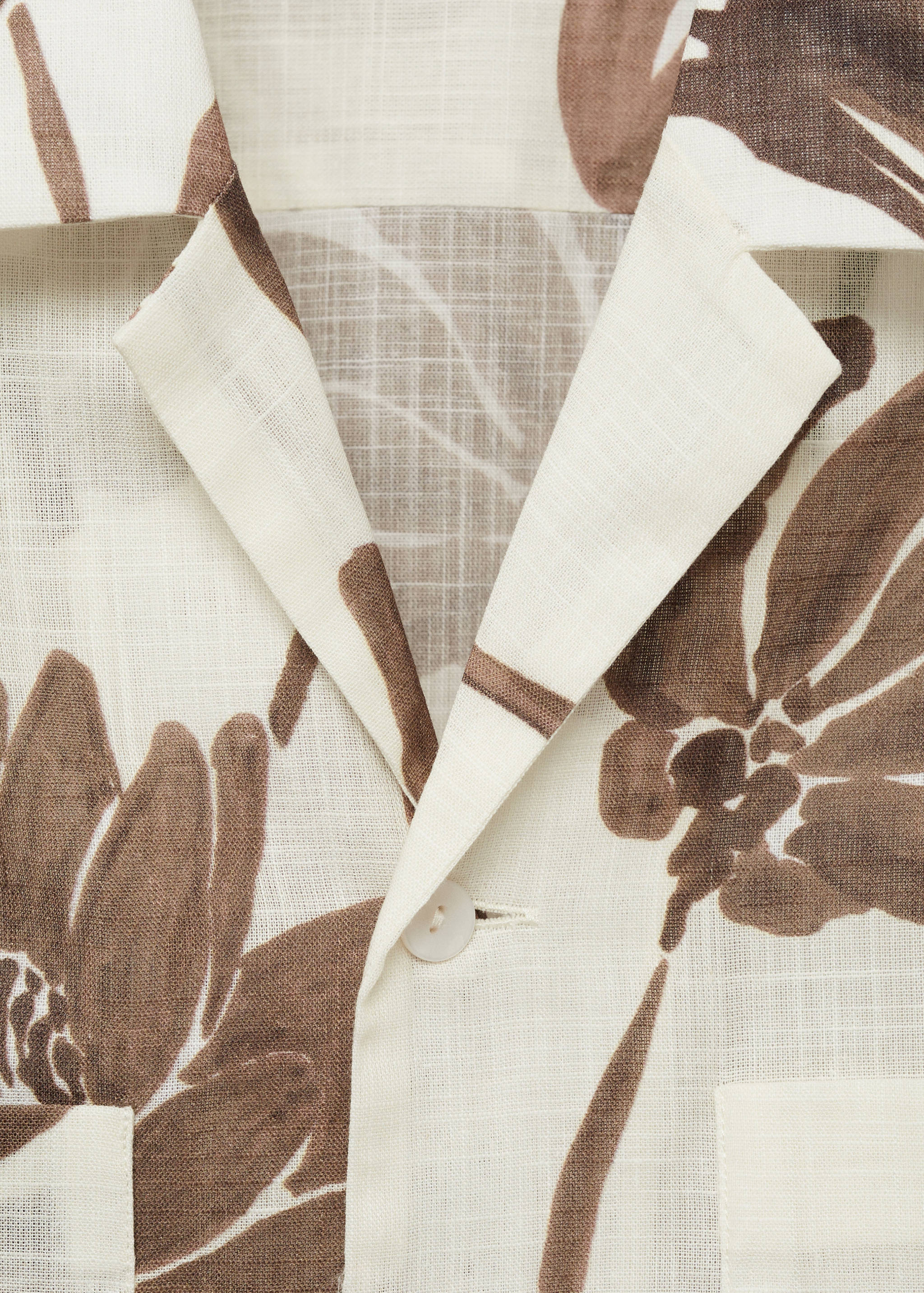 Floral-print shirt with bowling collar - Details of the article 8