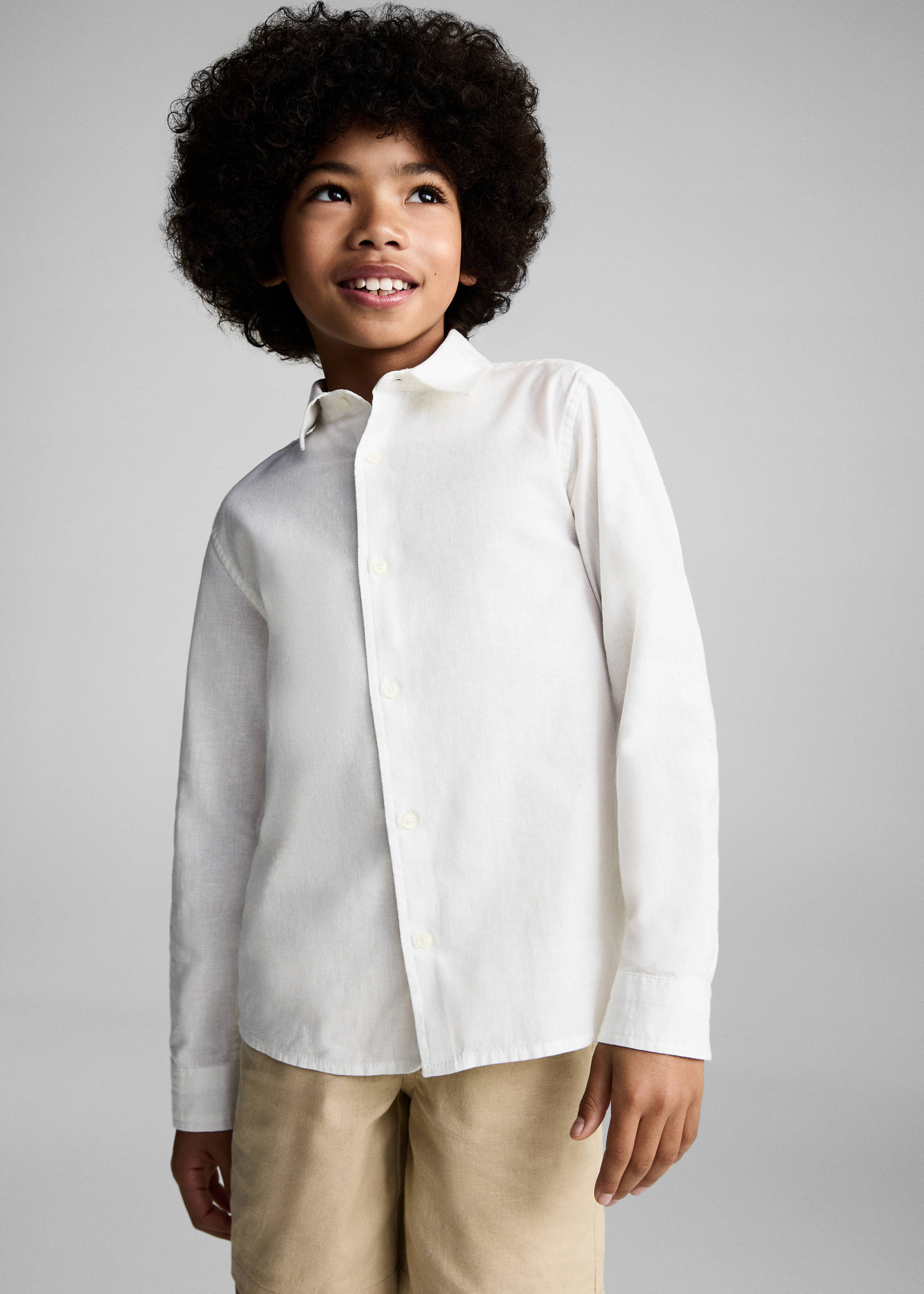 Cotton and linen shirt - Medium plane