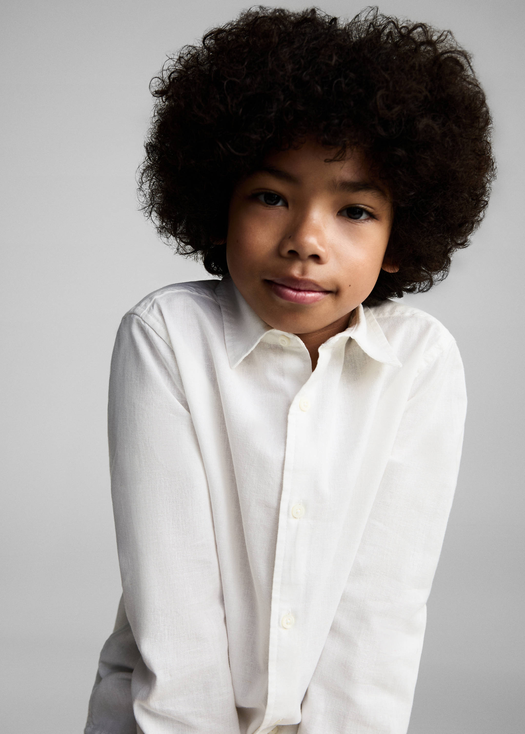 Cotton and linen shirt - Details of the article 1