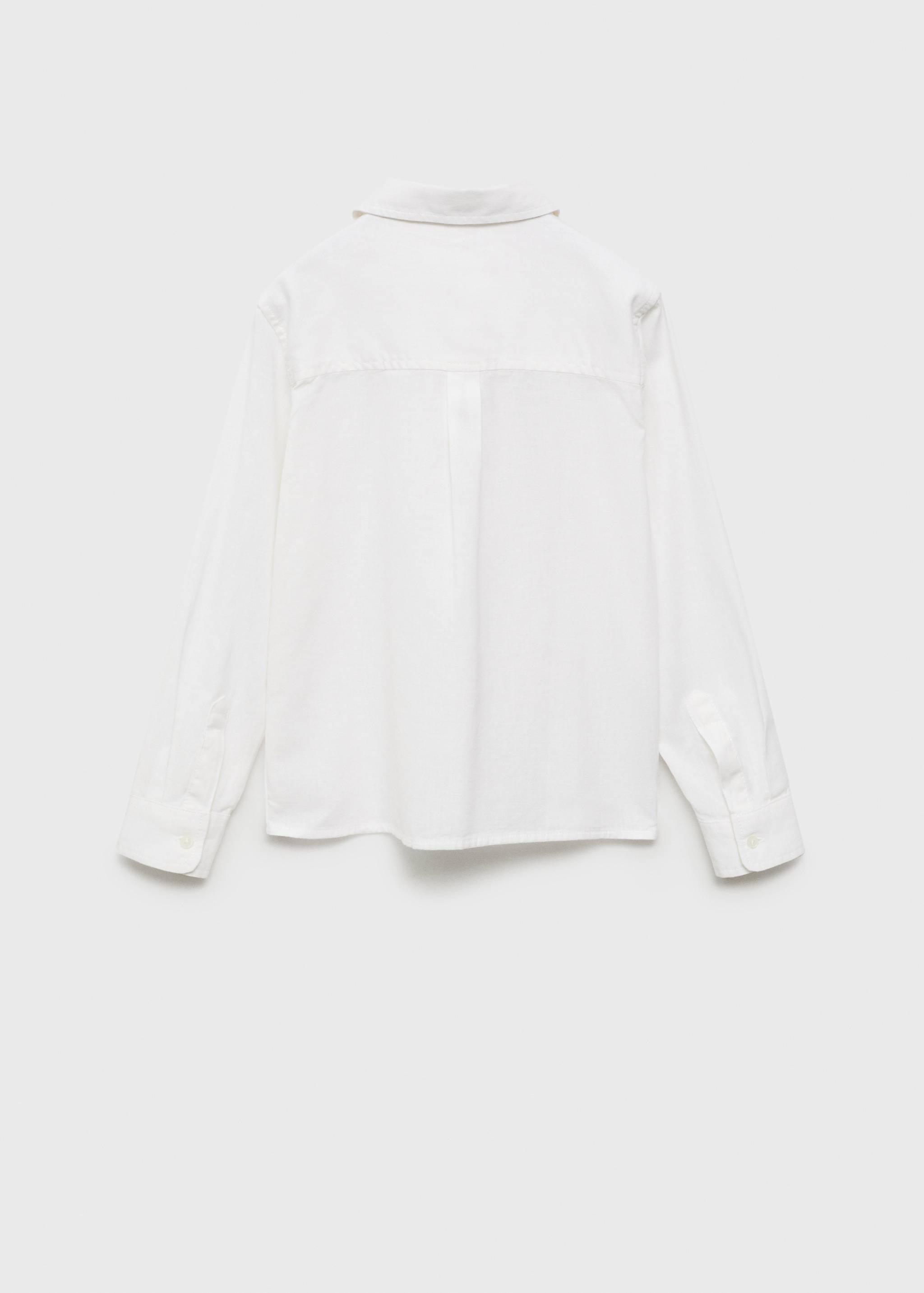 Cotton and linen shirt - Reverse of the article