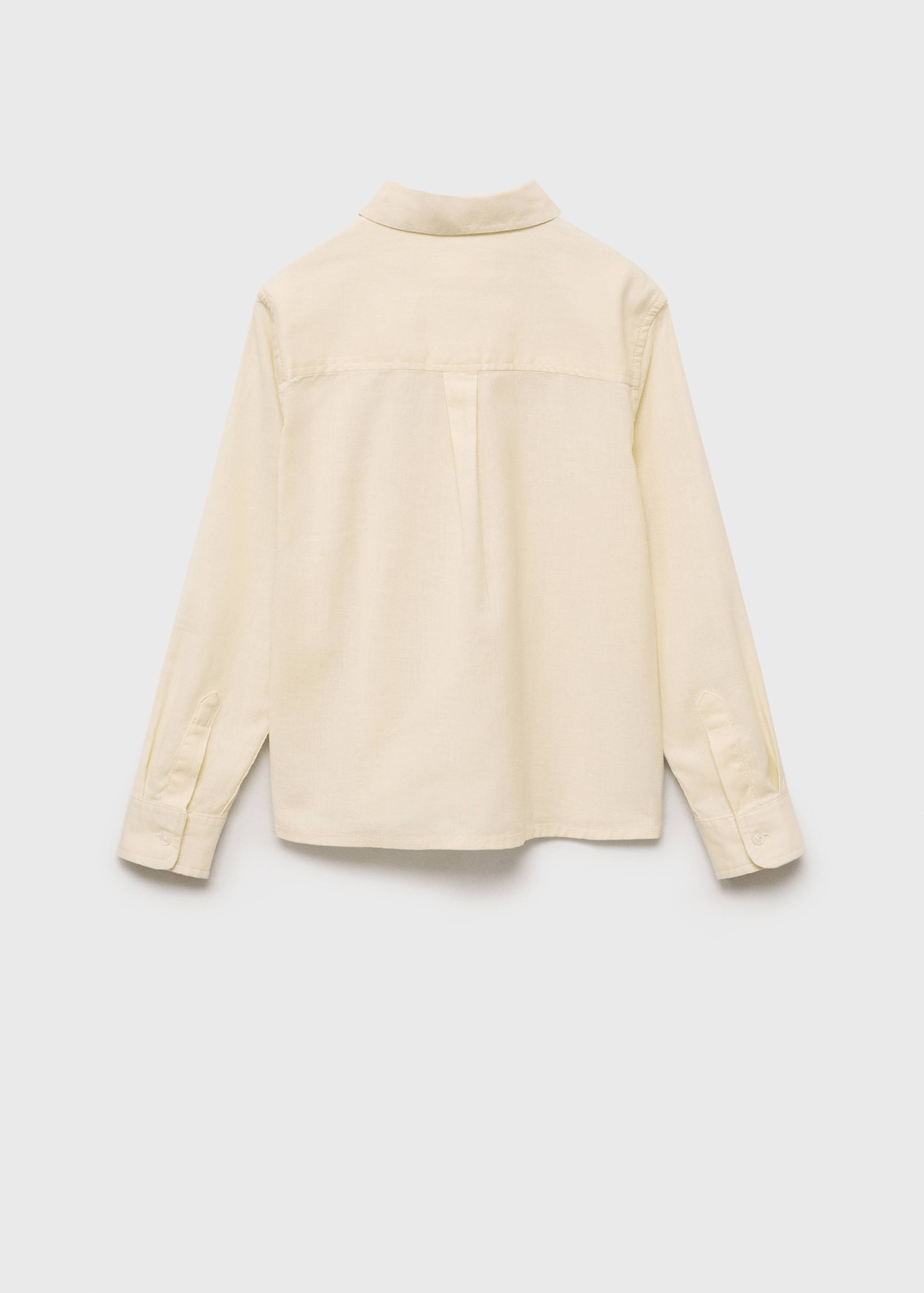 Hemd aus Baumwolle mit Leinen - Rückseite des Artikels