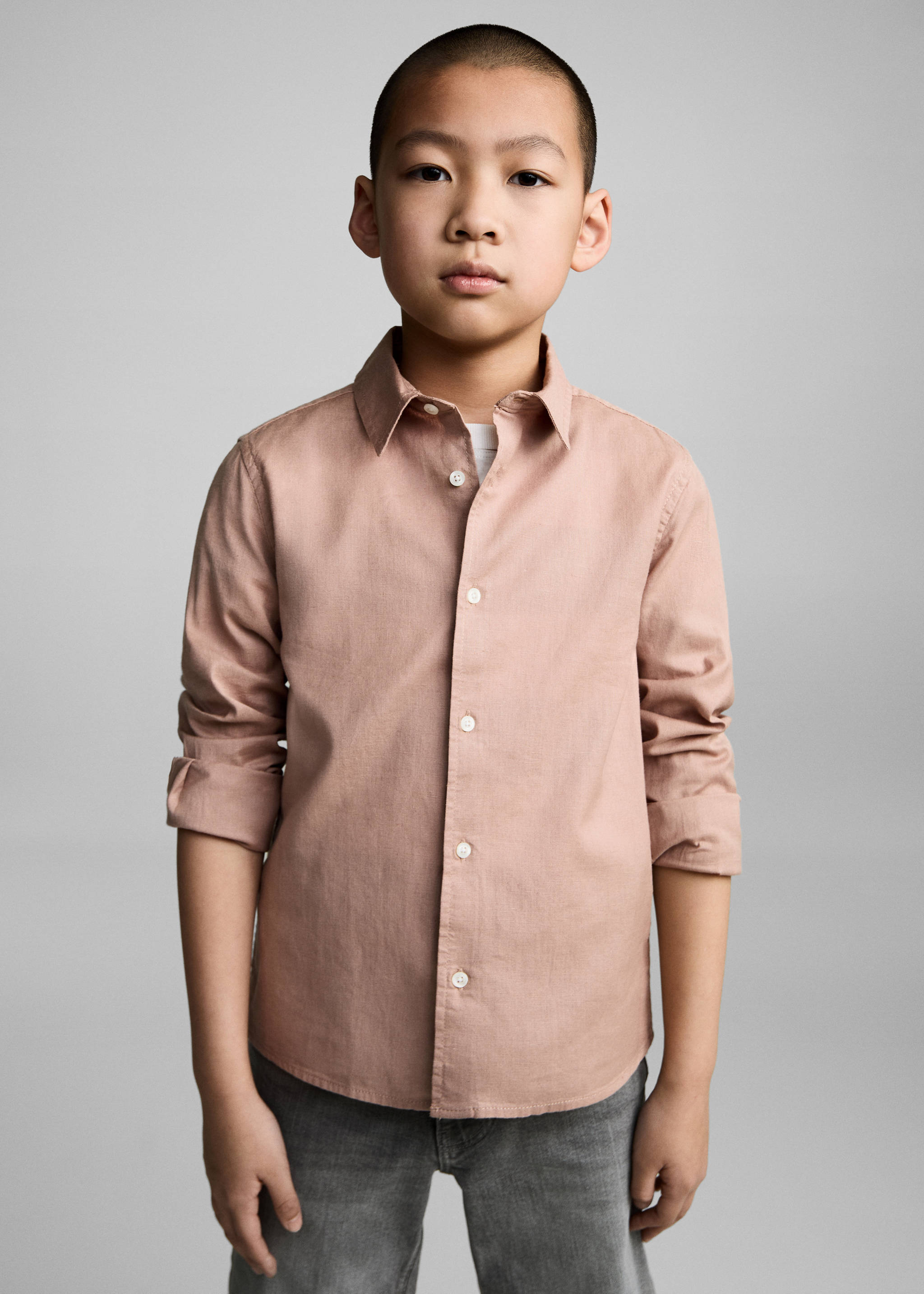 Cotton and linen shirt - Medium plane