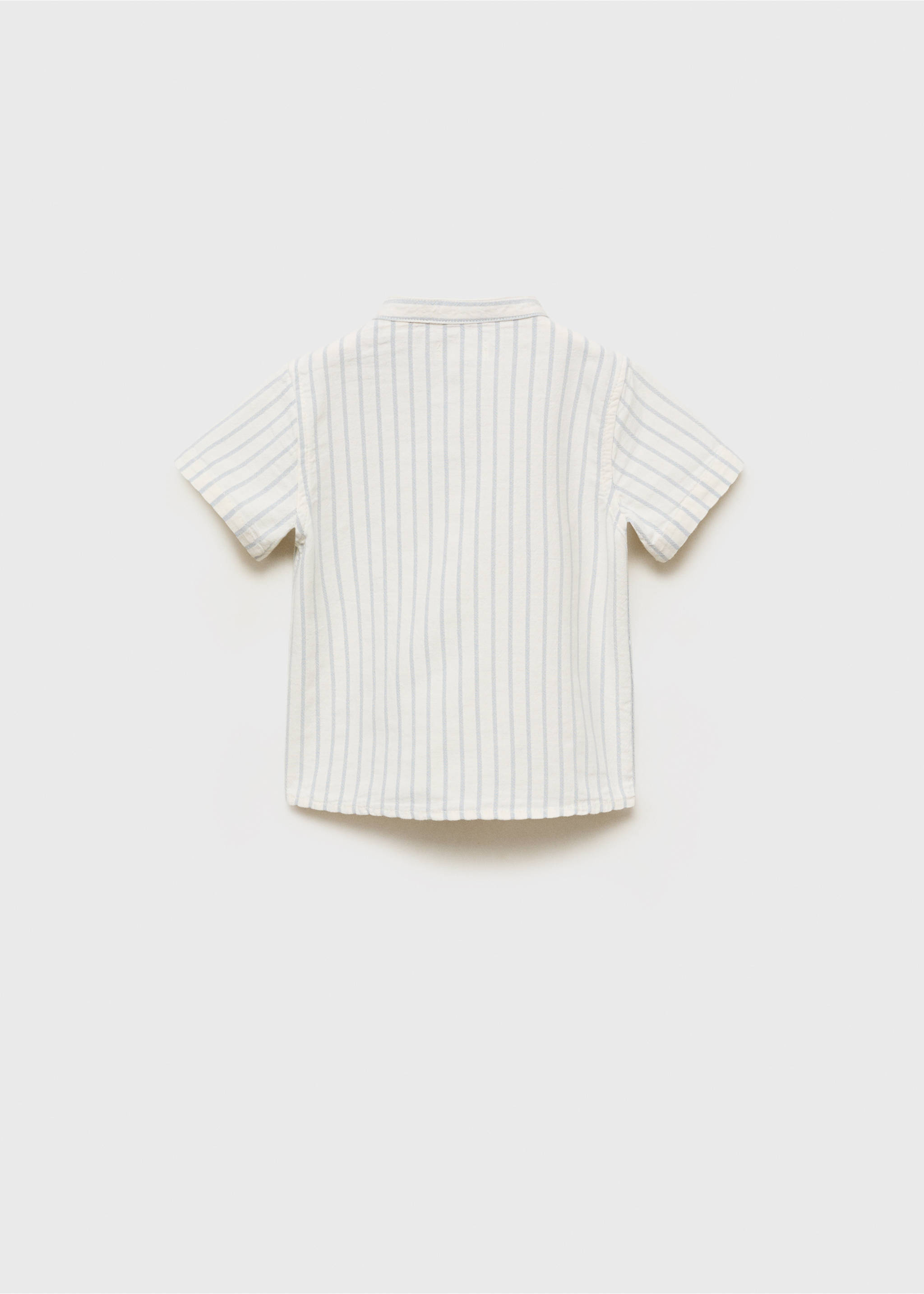 Striped Mao collar shirt - Reverse of the article, Off White. Ref: 87025943-00.