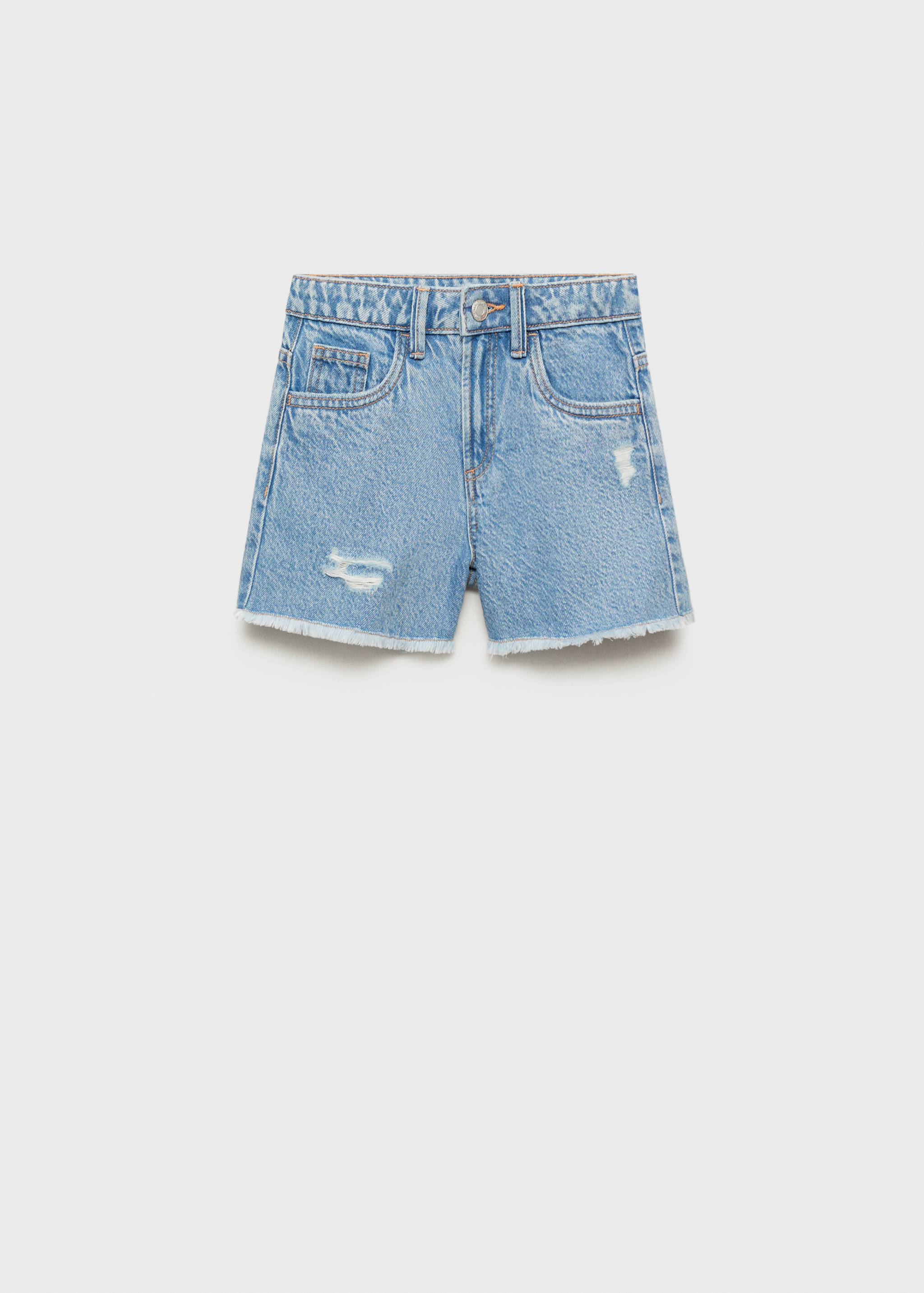 Jeansshorts mit ausgefranstem Saum - Artikel ohne Model