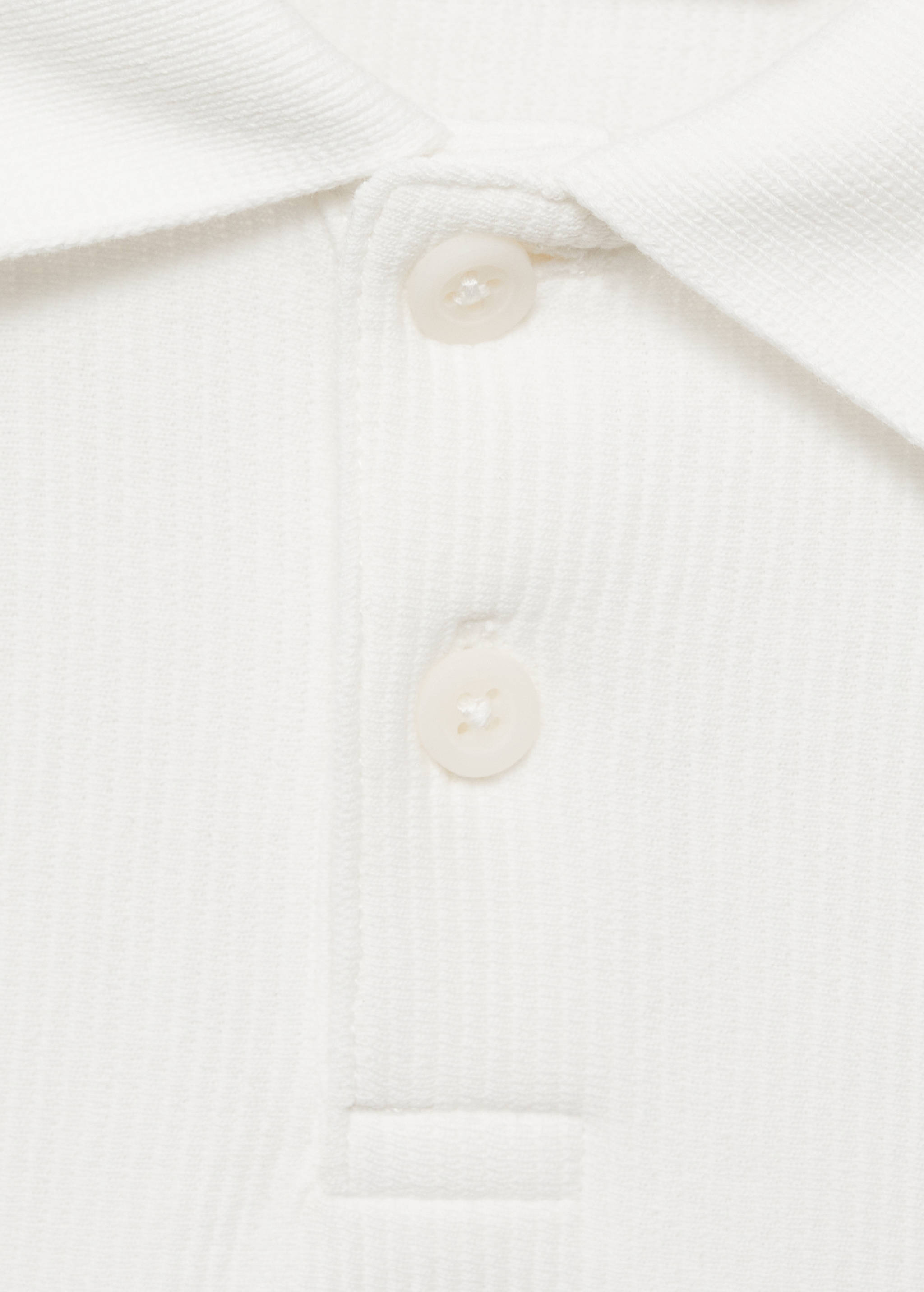 Ribbed cotton polo shirt - Details of the article 8