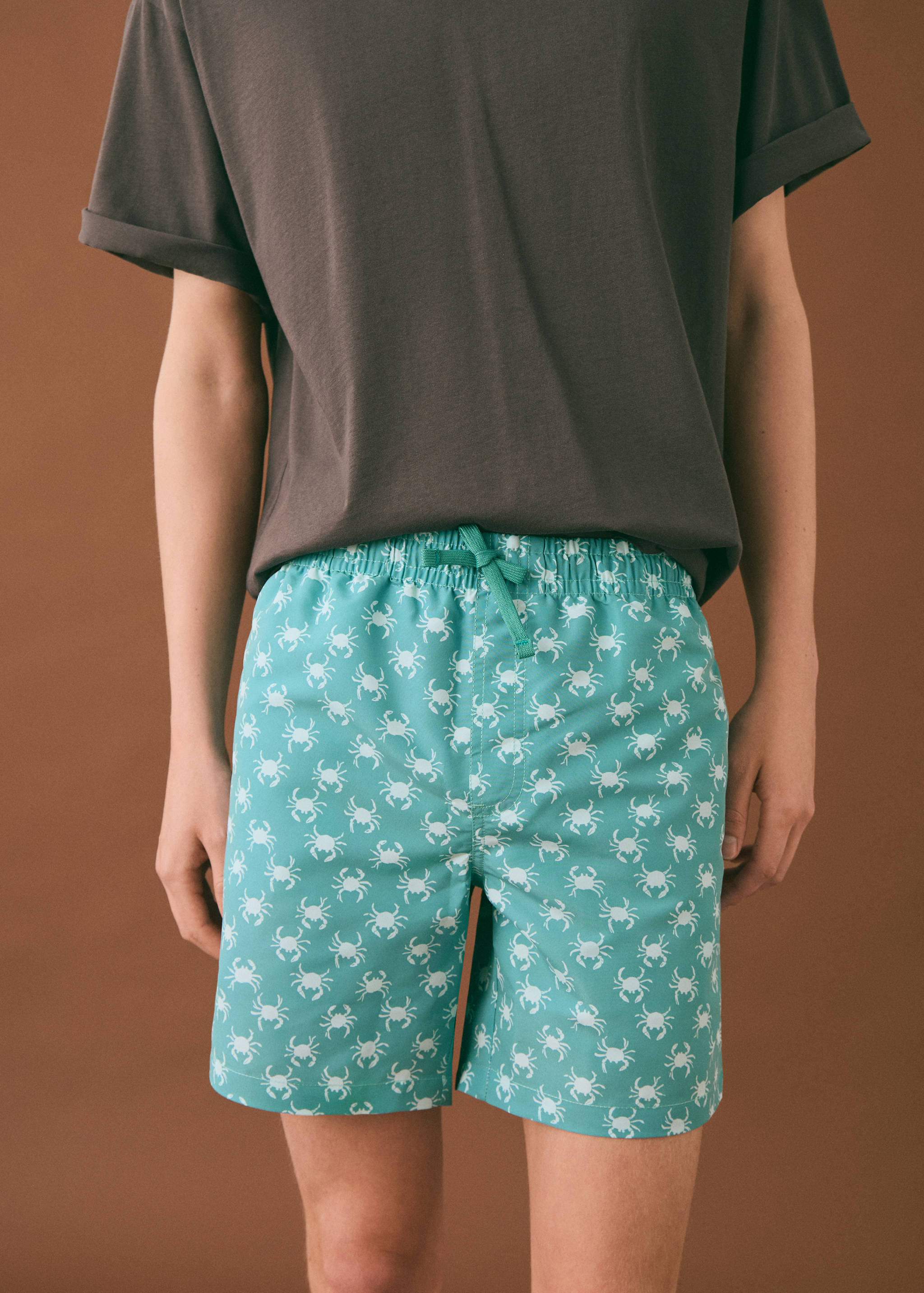 Crab-print swimsuit - Details of the article 1