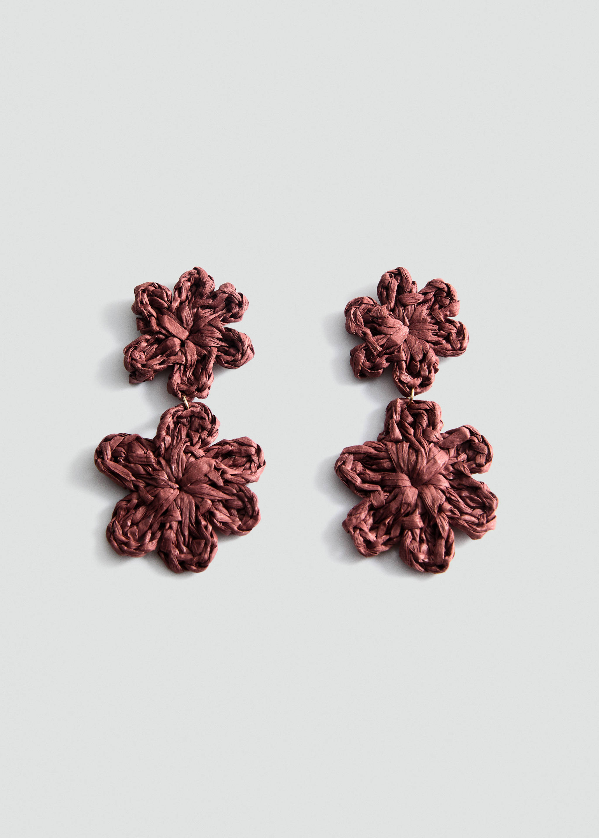 Pendientes flores rafia - Artículo sin modelo
