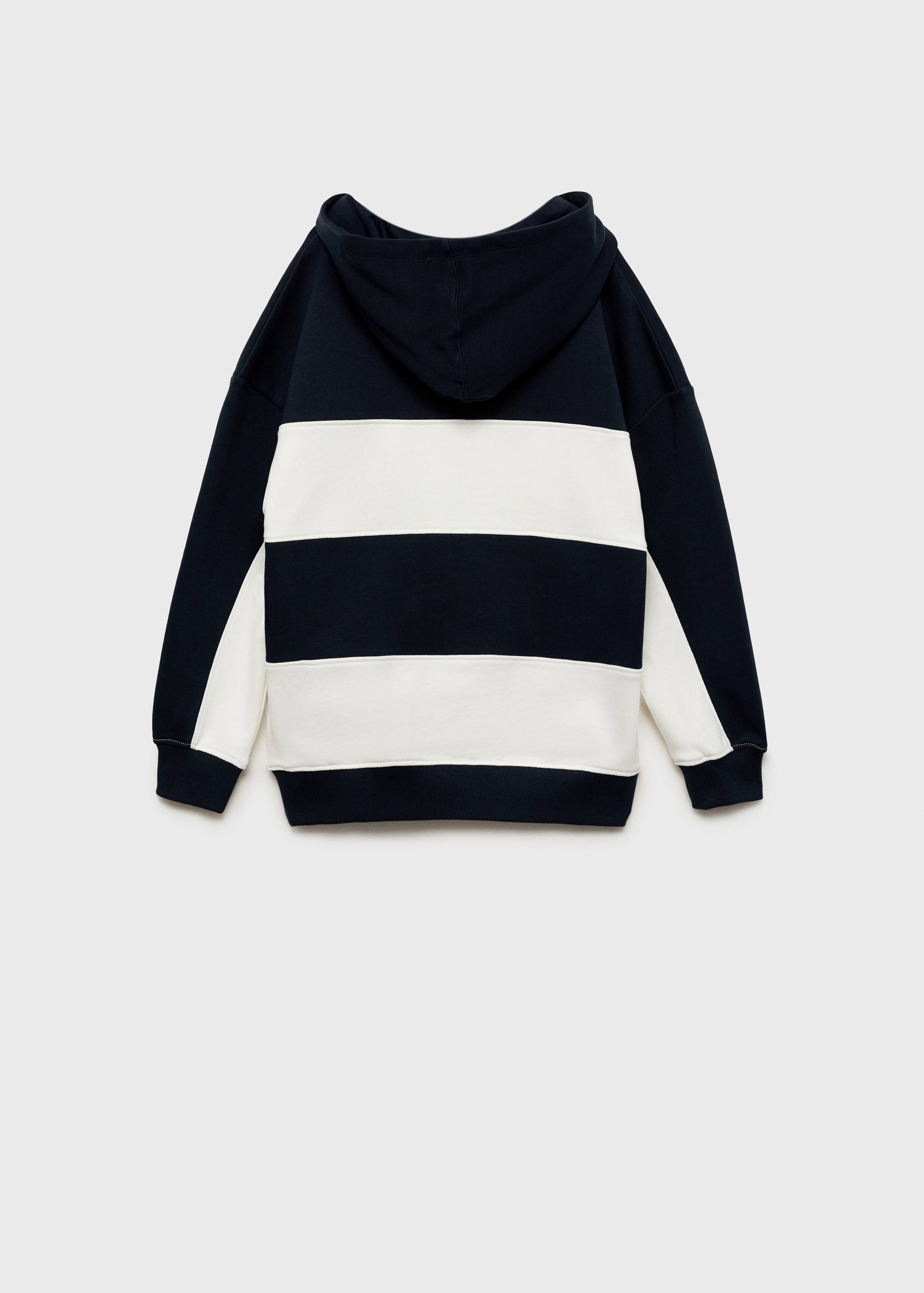 Striped hooded sweatshirt - Reverse of the article