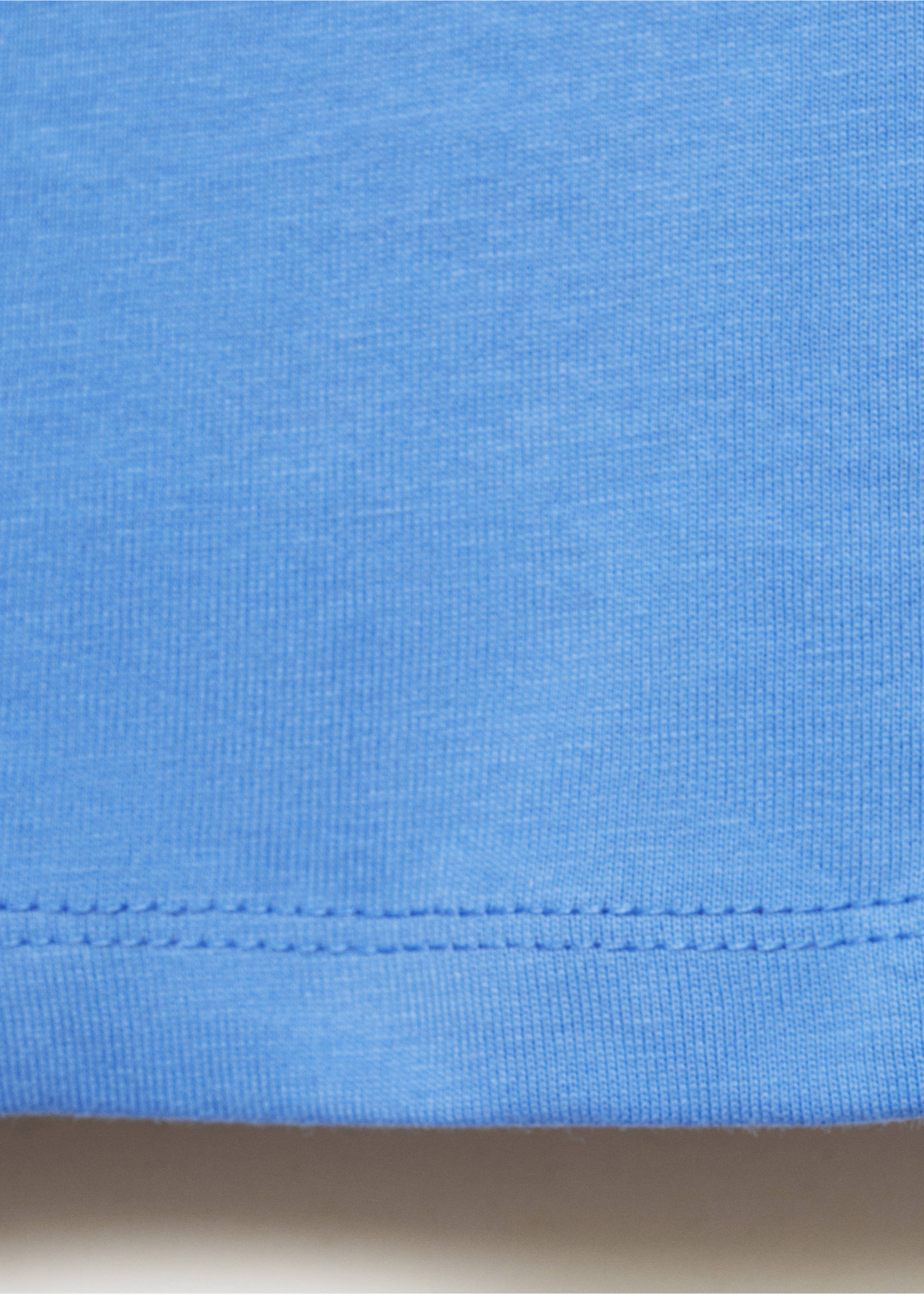 Ruffled asymmetric T-shirt - Details of the article 0, Vibrant blue. Ref: 87025961-00.