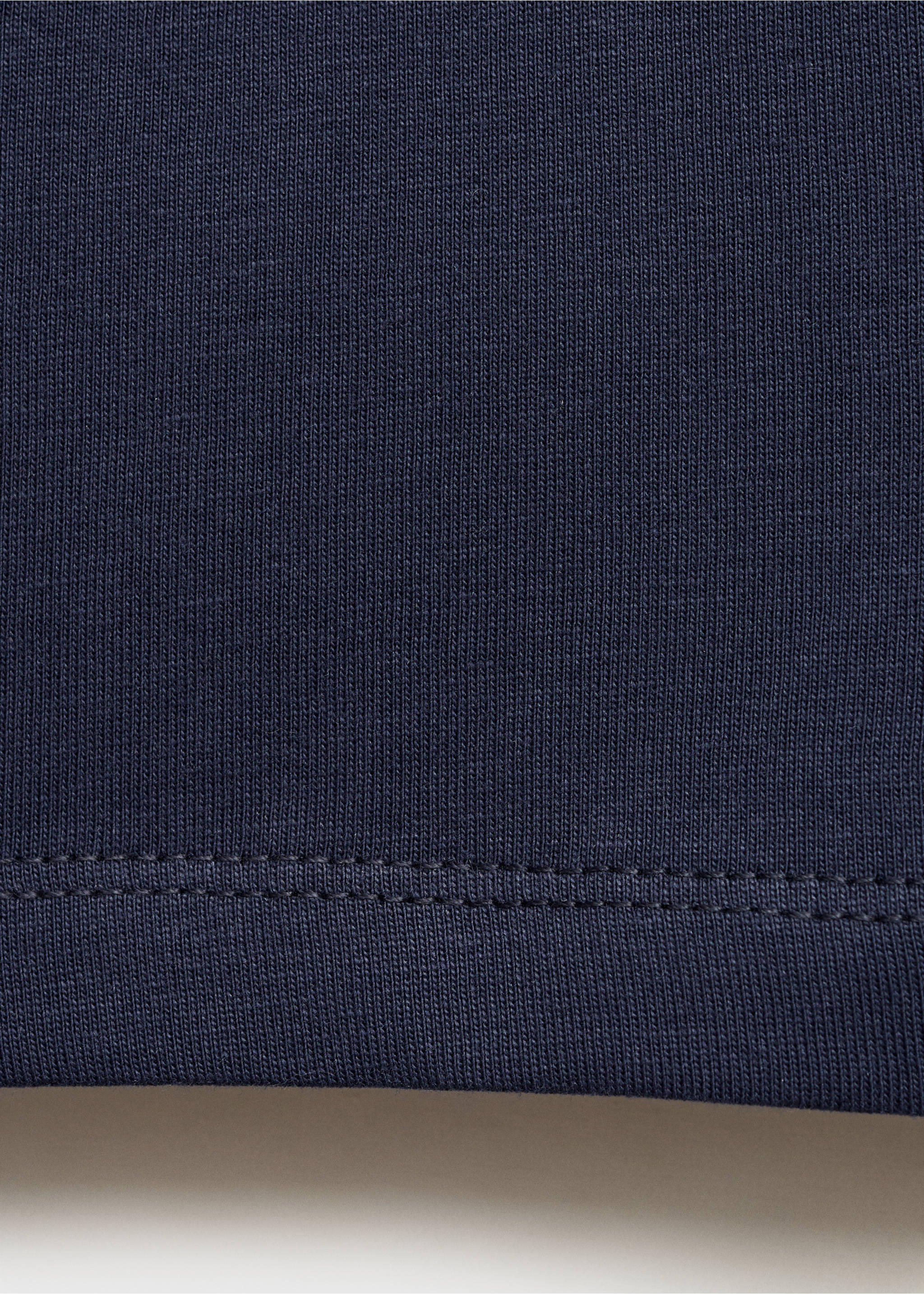 Ruffled asymmetric T-shirt - Details of the article 0, Navy. Ref: 87025961-00.
