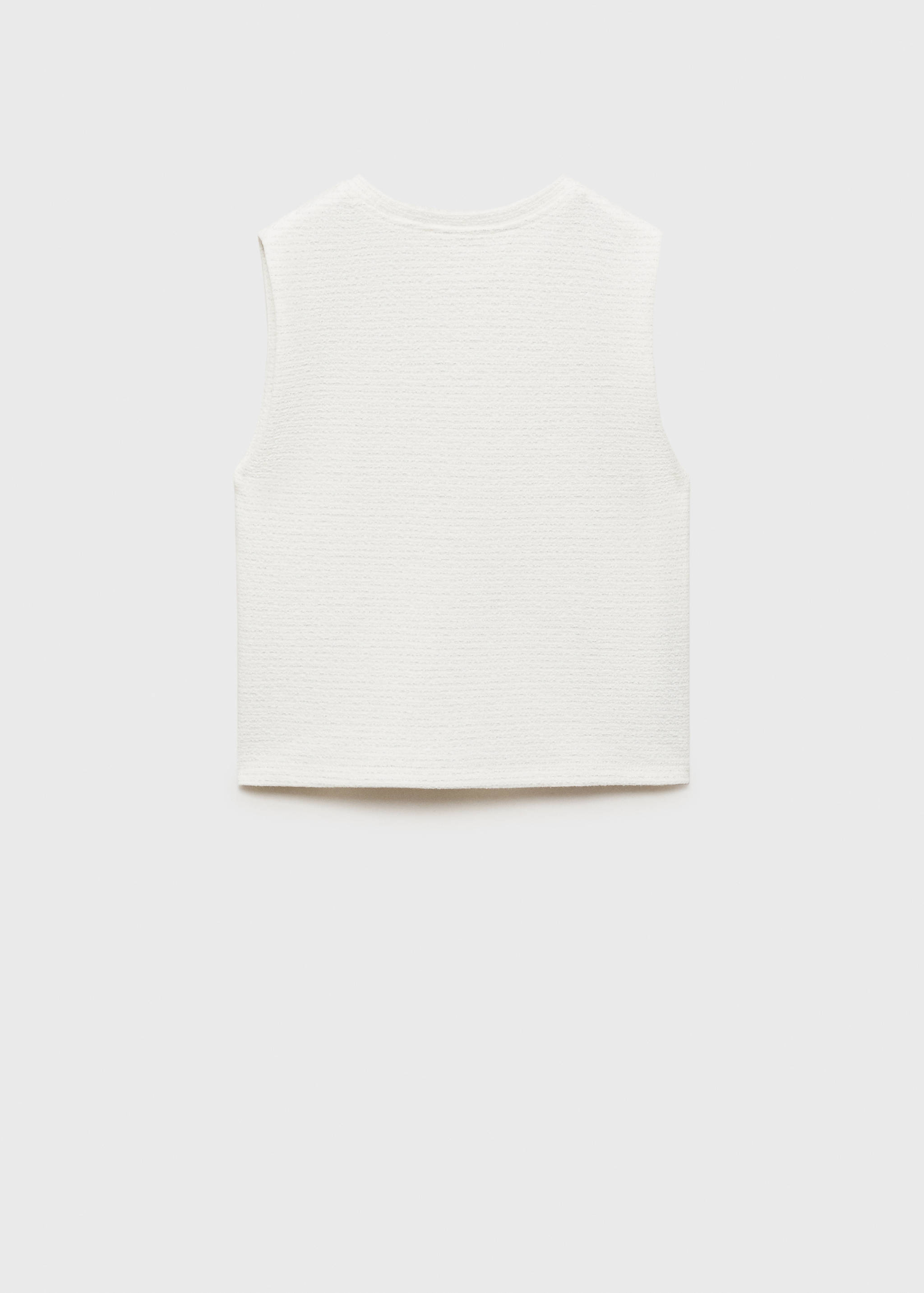 Textured cotton T-shirt - Reverse of the article