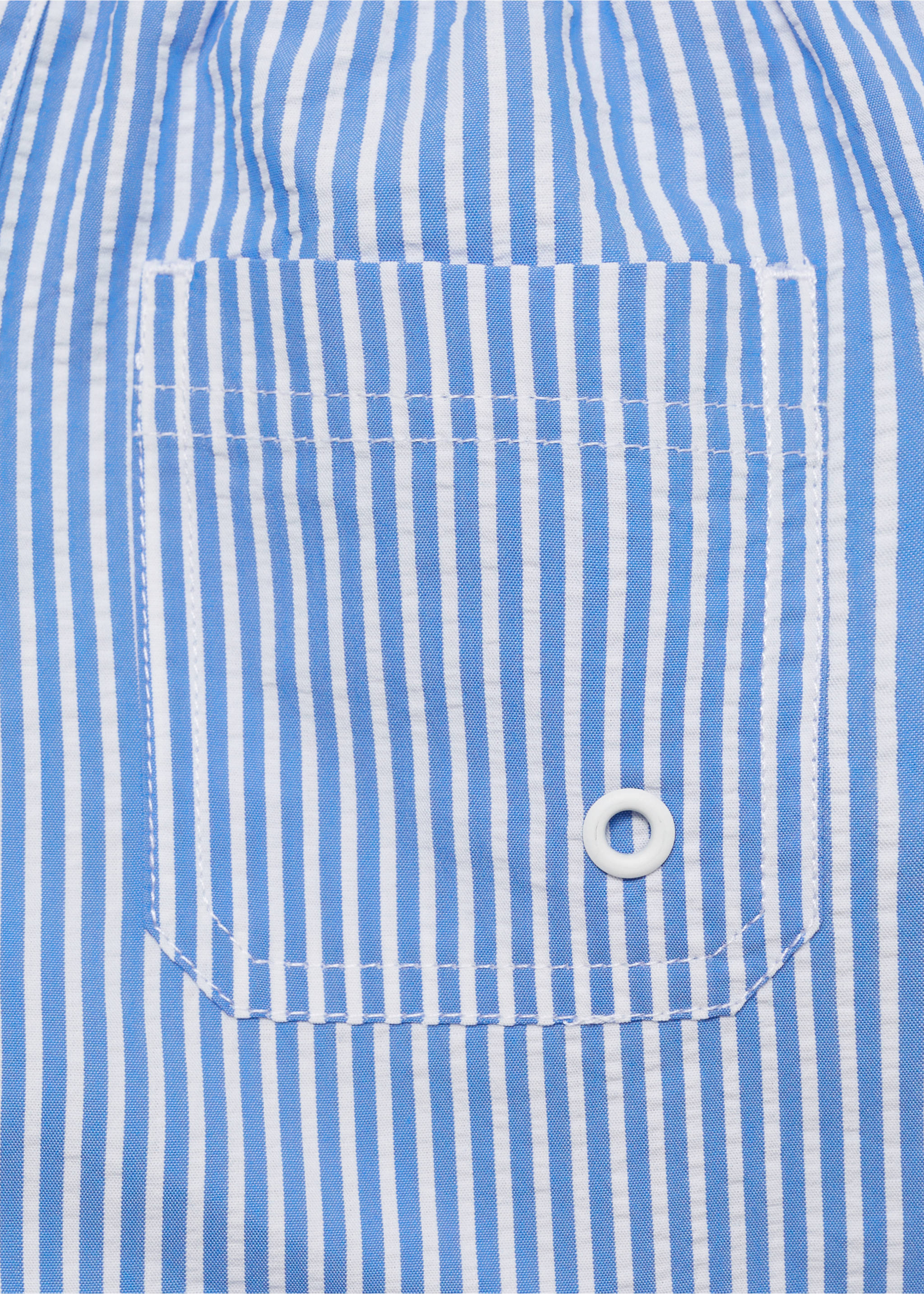 Multi-striped swimsuit - Details of the article 0, Blue. Ref: 87025963-00.